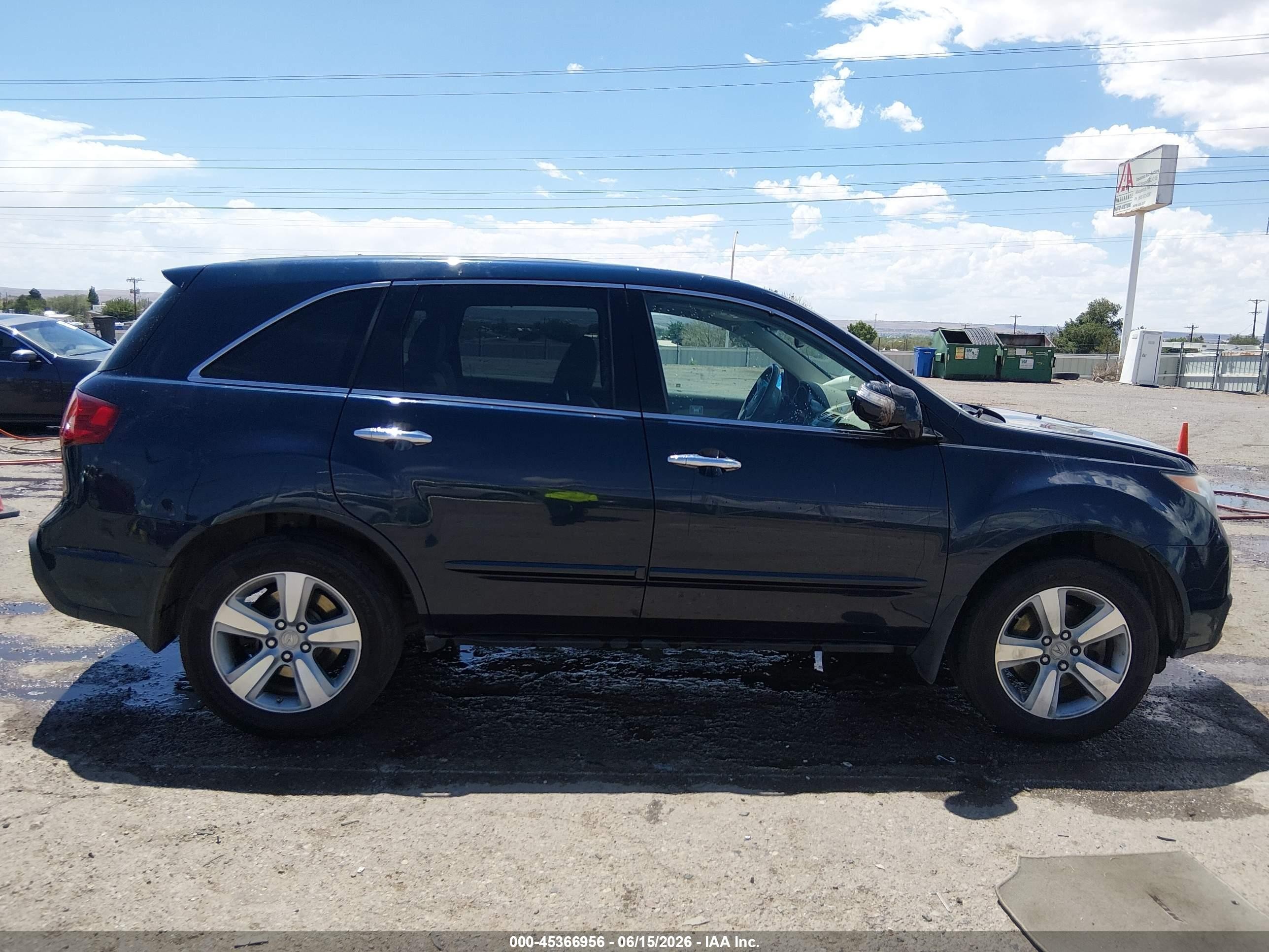 2010 Acura Mdx Technology Package Dark Blue vin: 2HNYD2H68AH514648