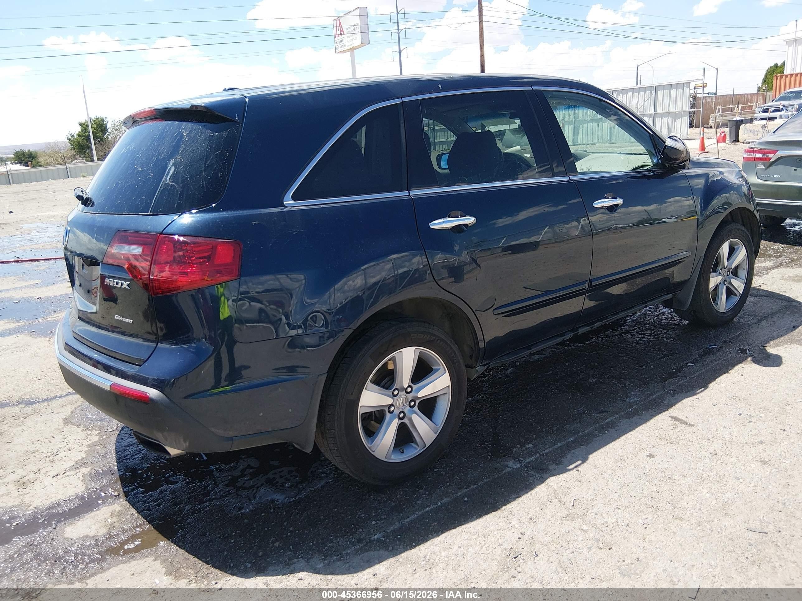 2010 Acura Mdx Technology Package Dark Blue vin: 2HNYD2H68AH514648