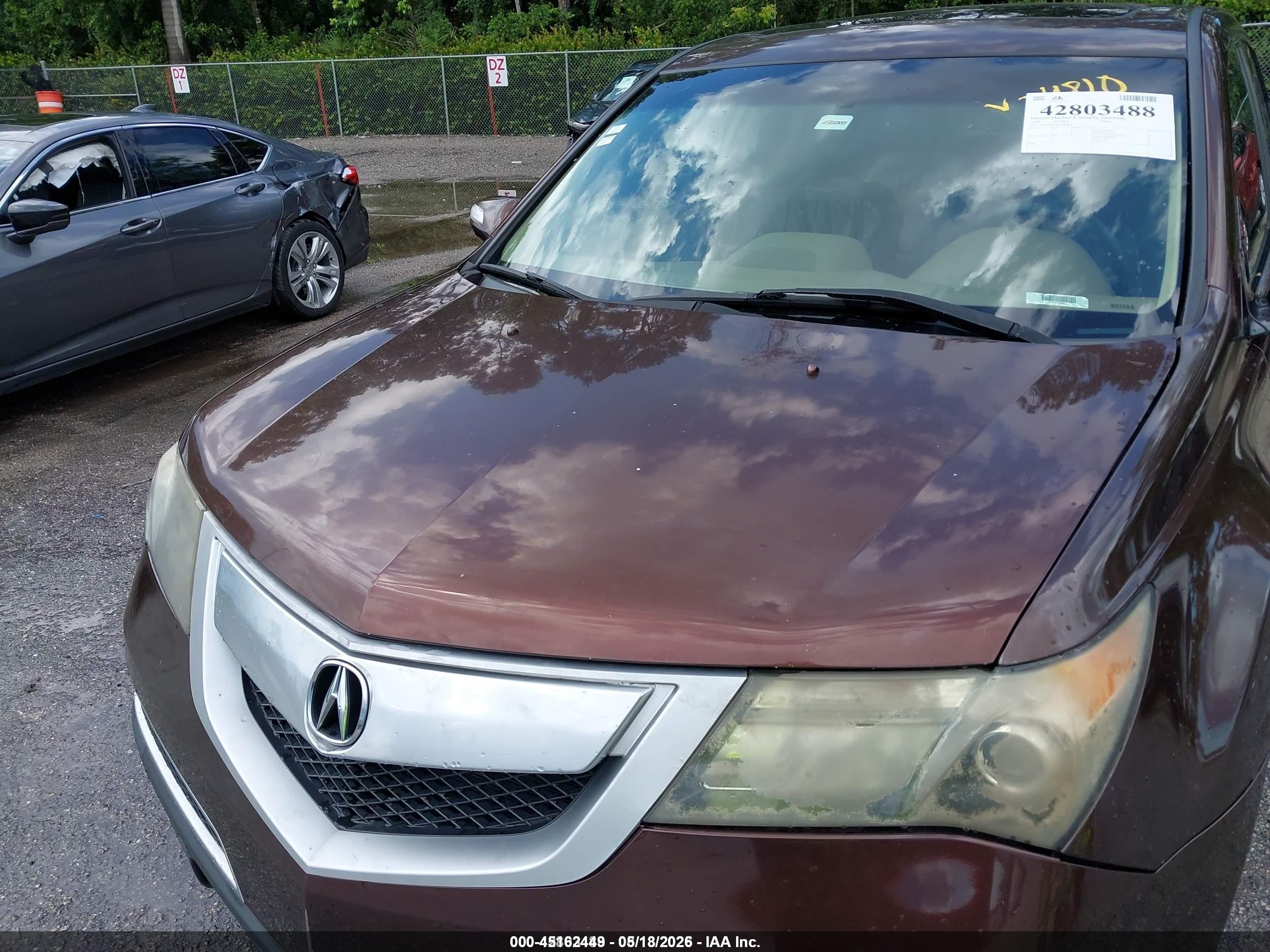 2010 Acura Mdx Technology Package Brown vin: 2HNYD2H68AH524810