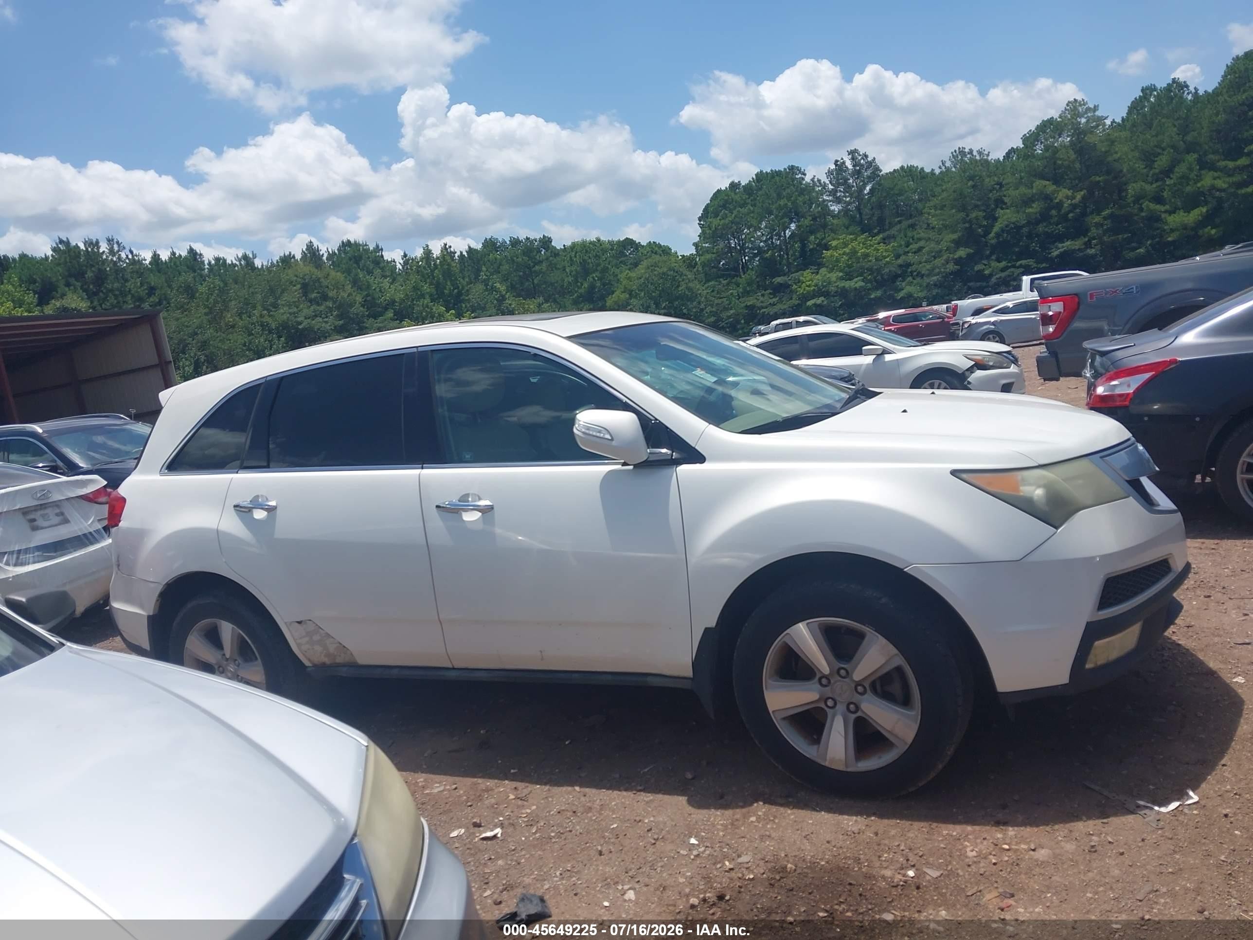 2011 Acura Mdx Technology Package White vin: 2HNYD2H68BH532312