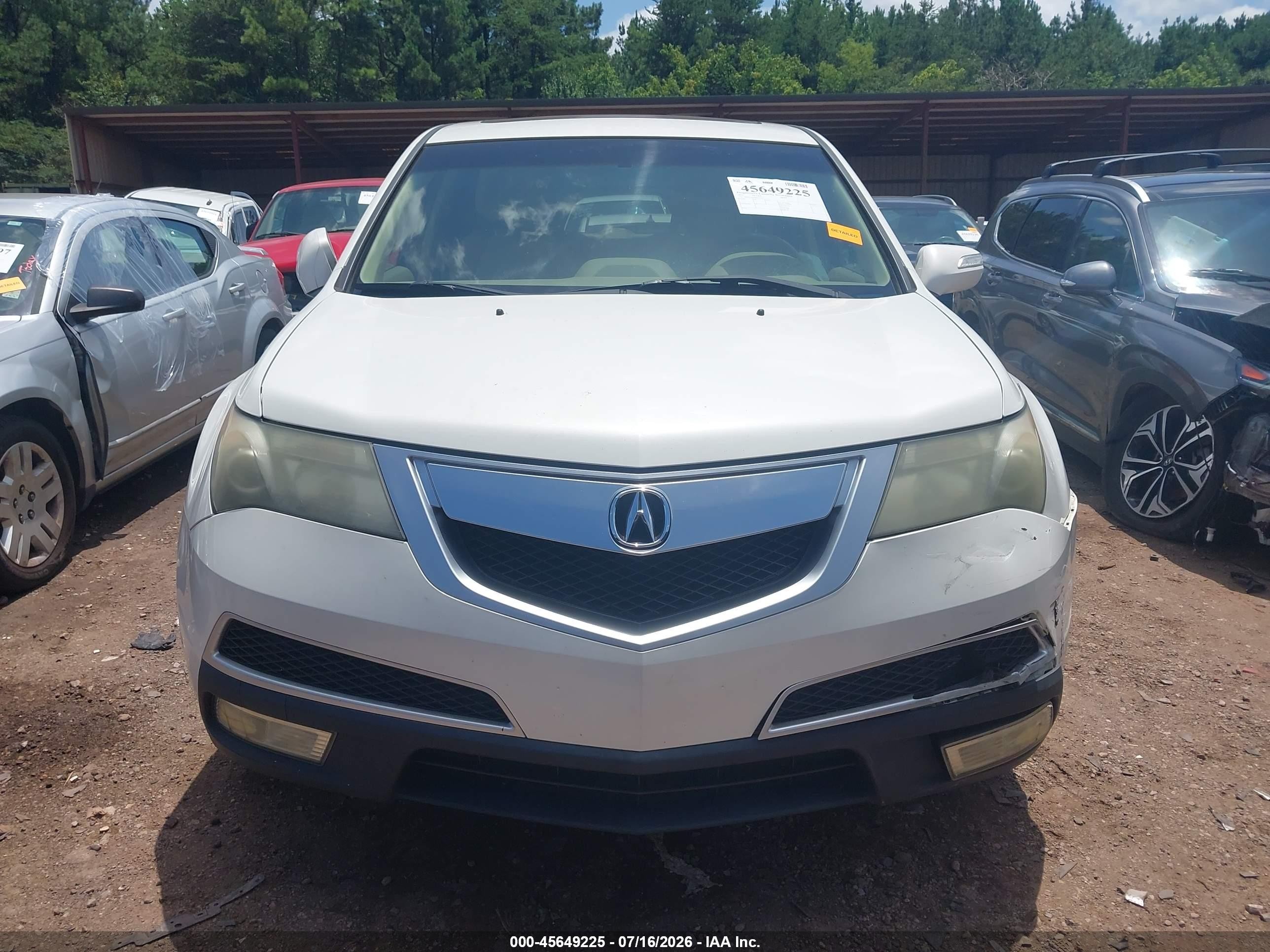2011 Acura Mdx Technology Package White vin: 2HNYD2H68BH532312