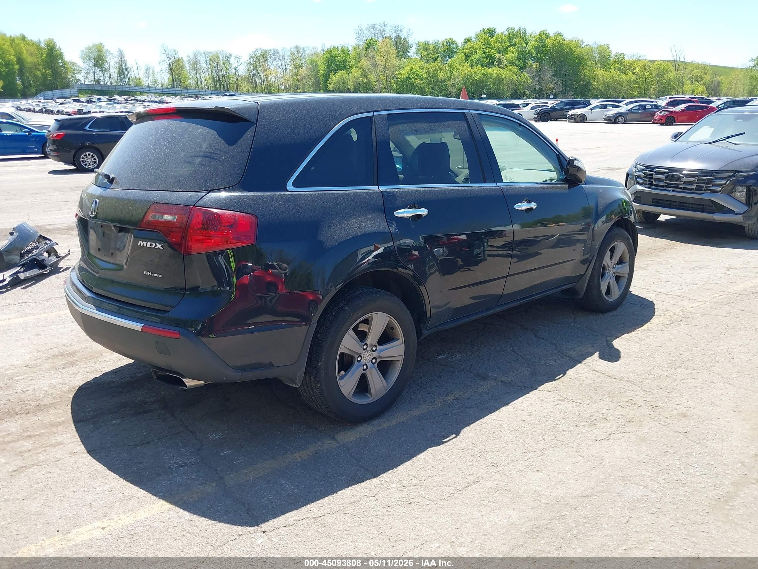 2011 Acura Mdx Technology Package Black vin: 2HNYD2H68BH537428