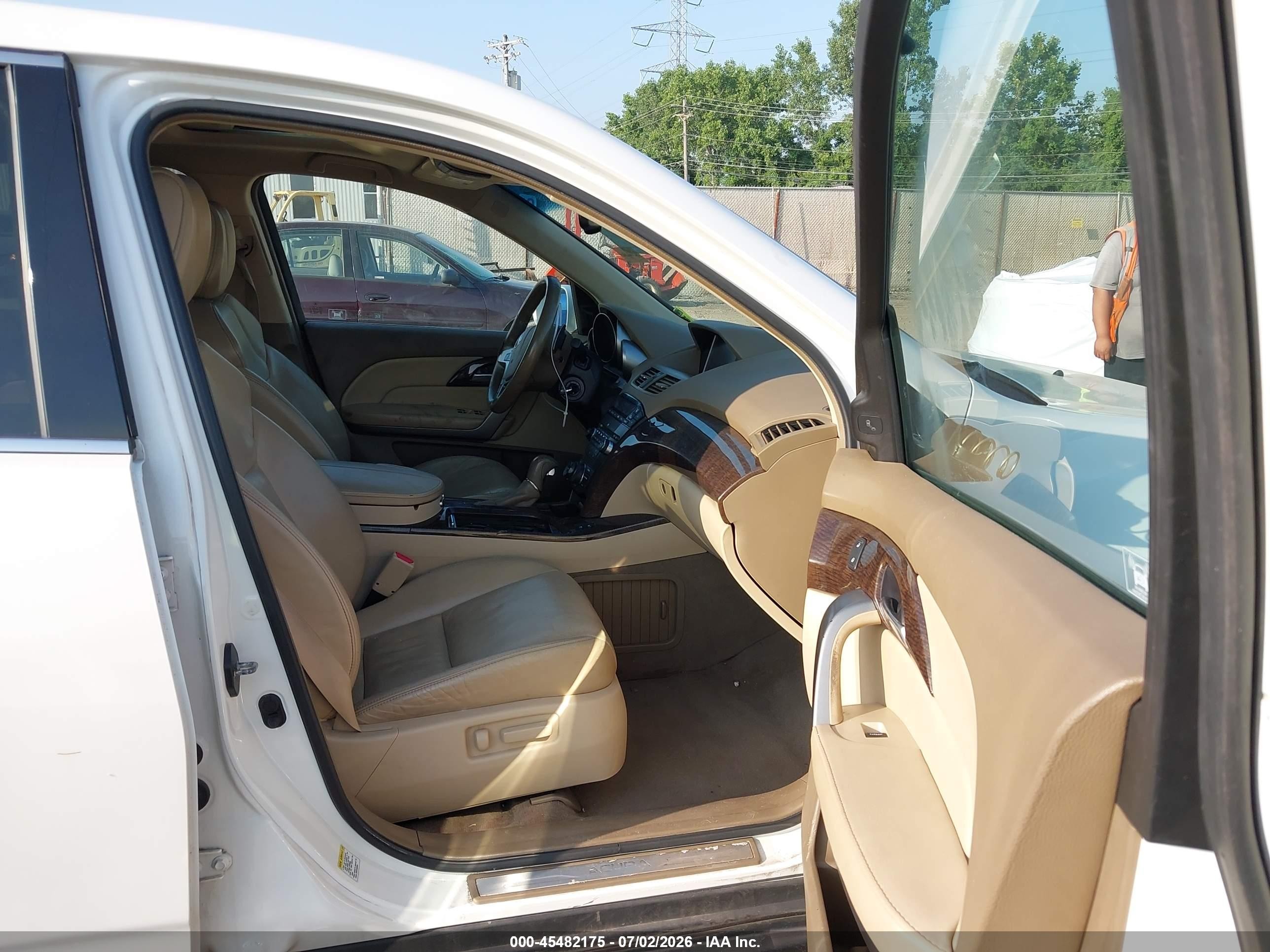 2012 Acura Mdx Advance Package White vin: 2HNYD2H68CH539844