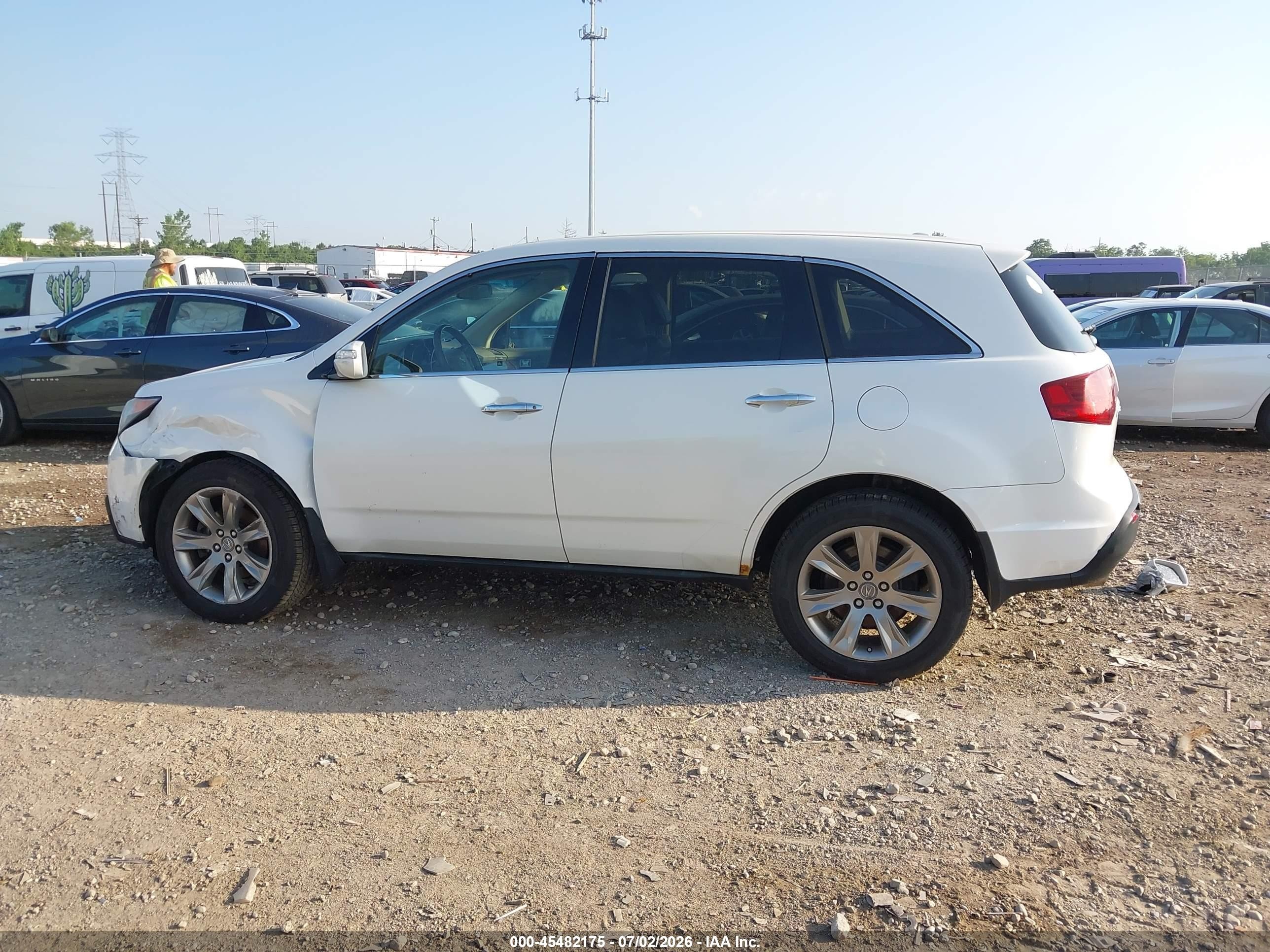 2012 Acura Mdx Advance Package White vin: 2HNYD2H68CH539844