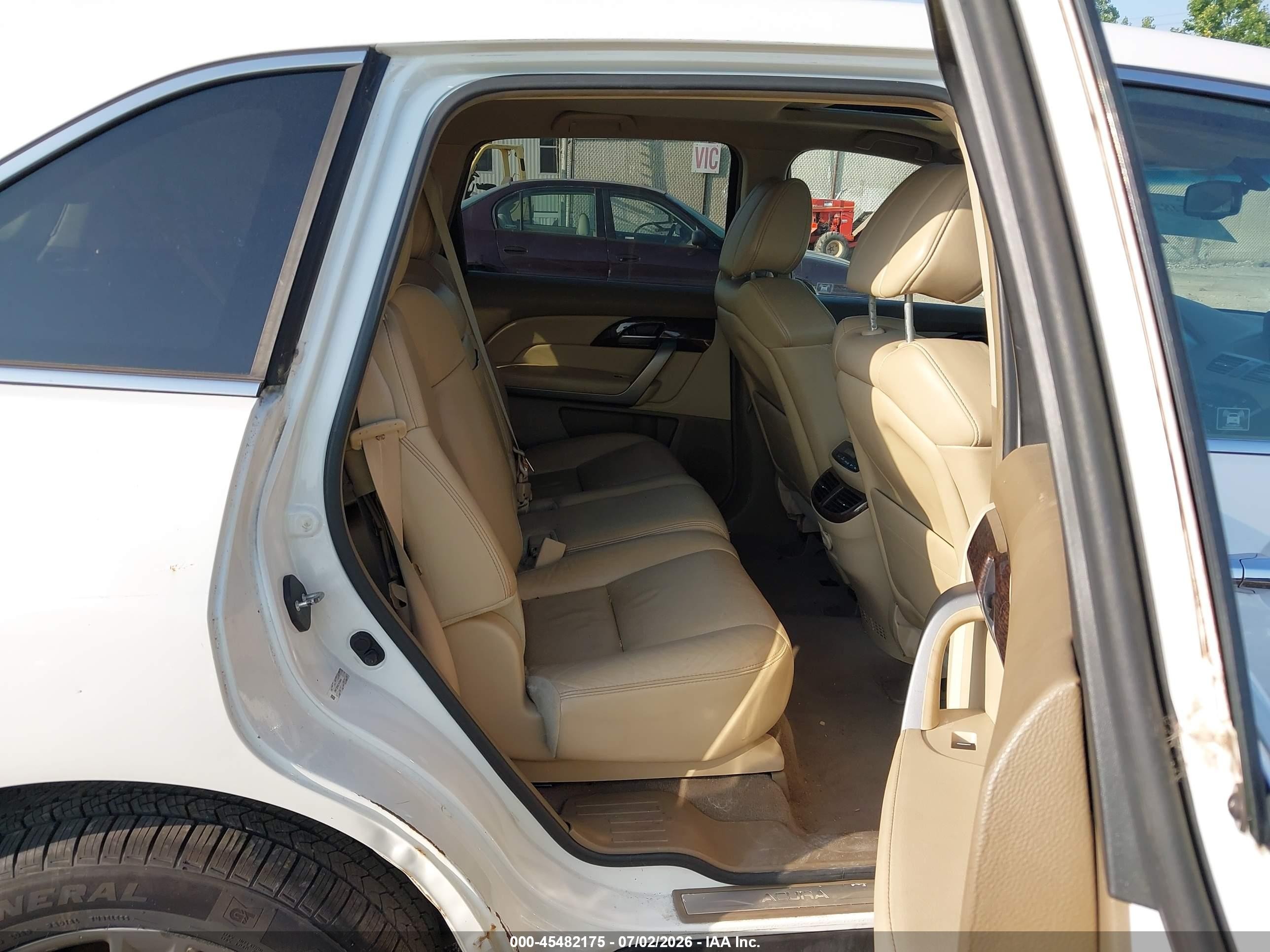 2012 Acura Mdx Advance Package White vin: 2HNYD2H68CH539844