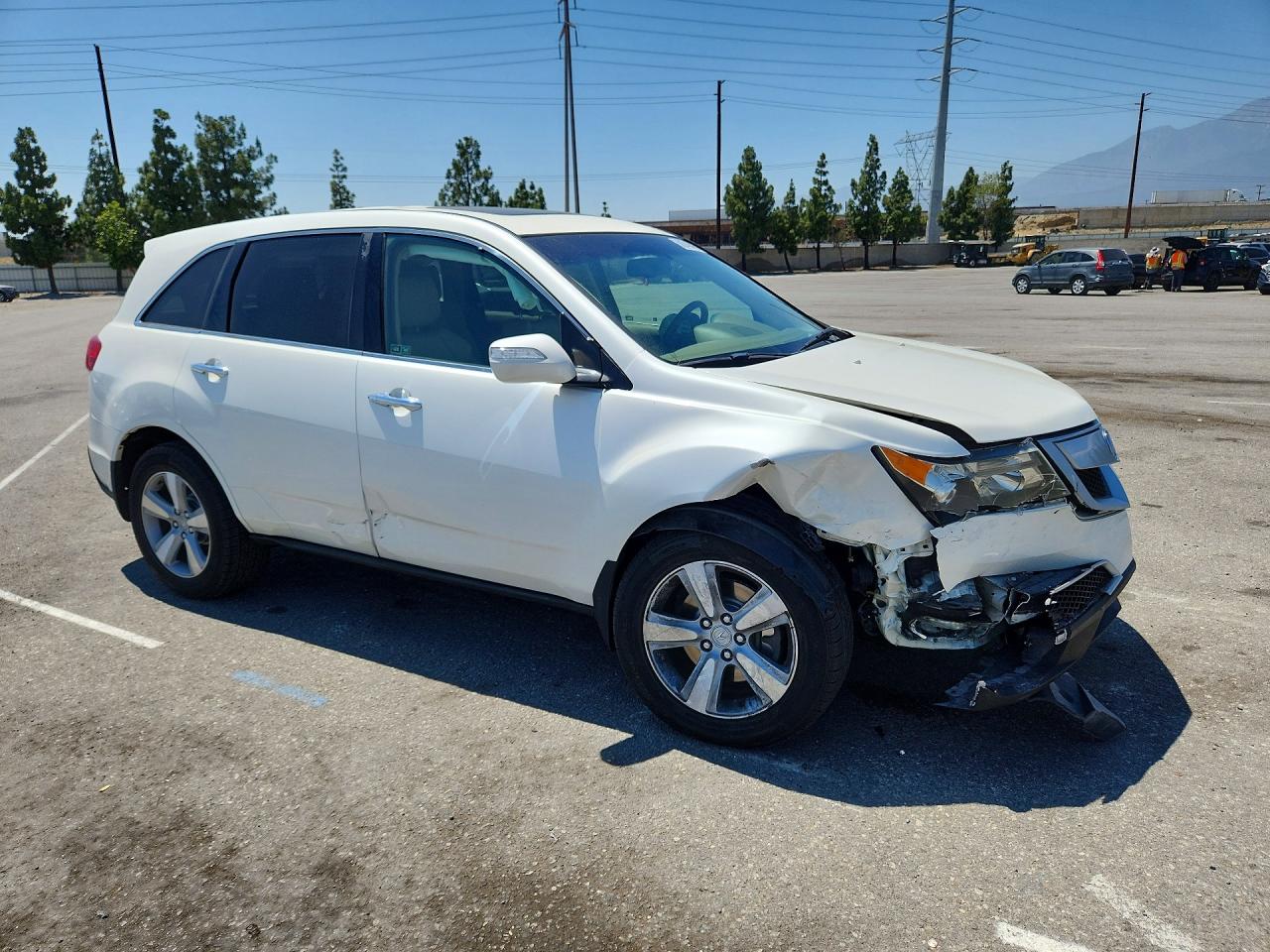 2010 Acura Mdx Technology Белый vin: 2HNYD2H69AH530759