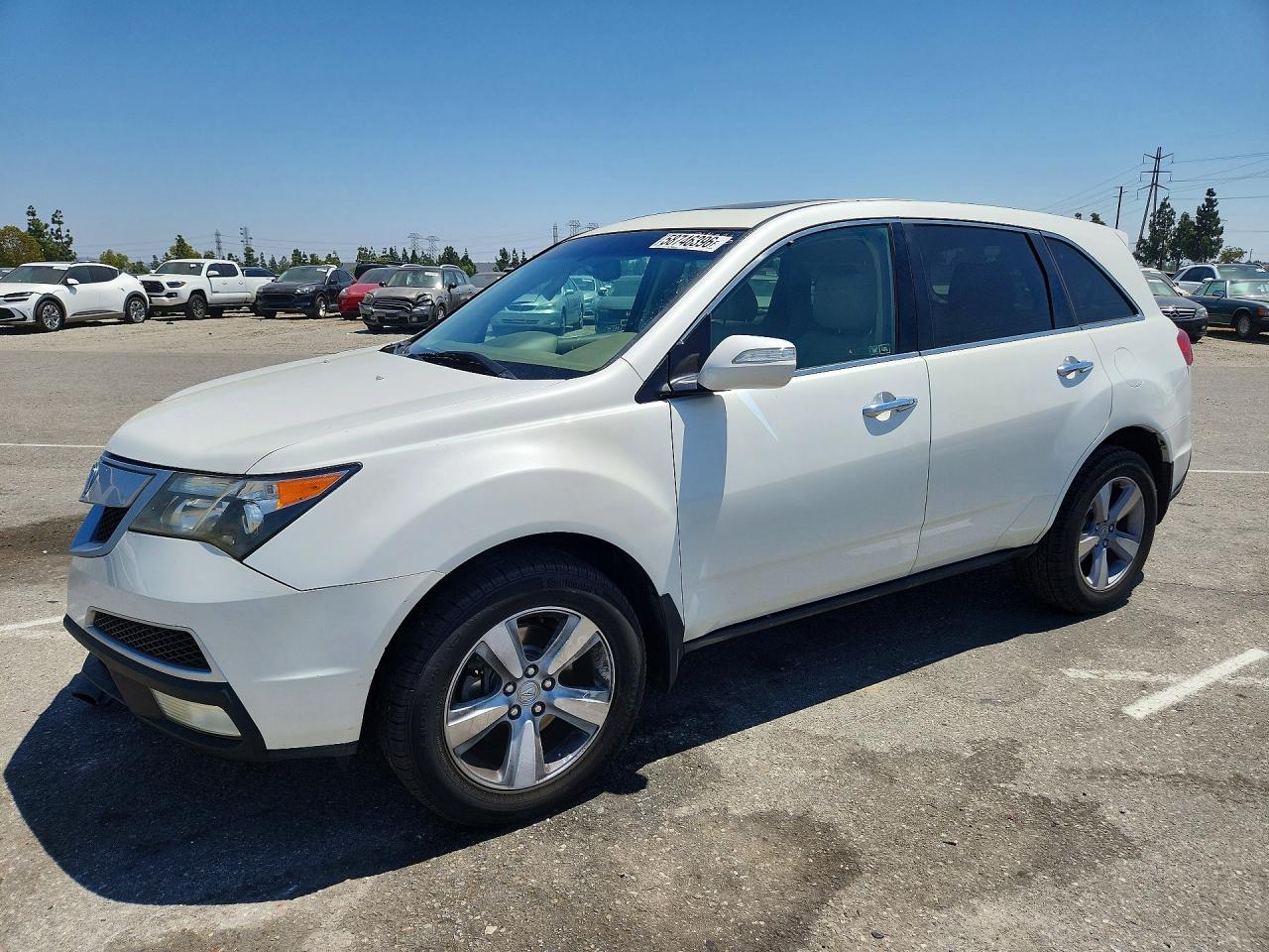 2010 Acura Mdx Technology Белый vin: 2HNYD2H69AH530759