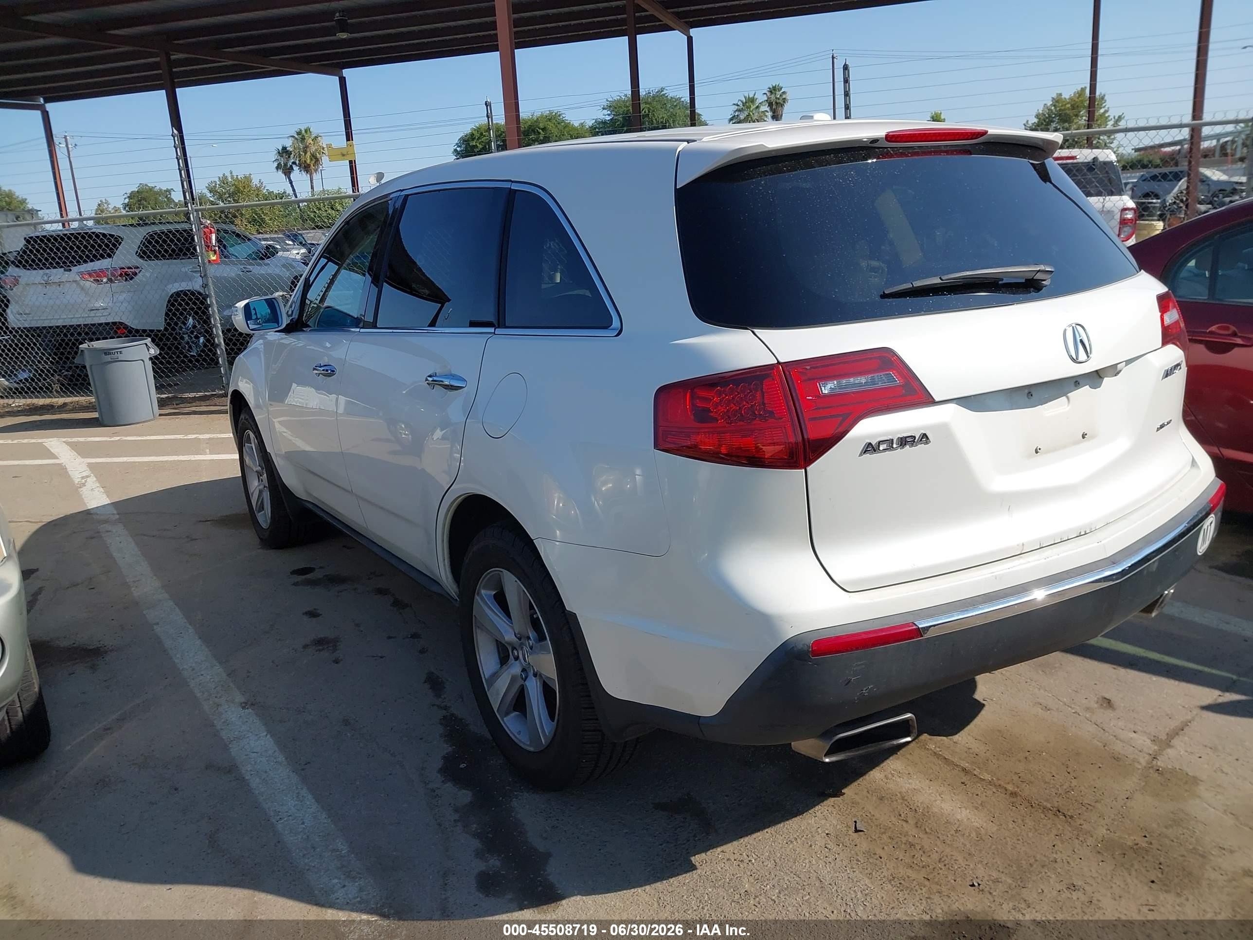 2011 Acura Mdx Technology Package White vin: 2HNYD2H69BH513056