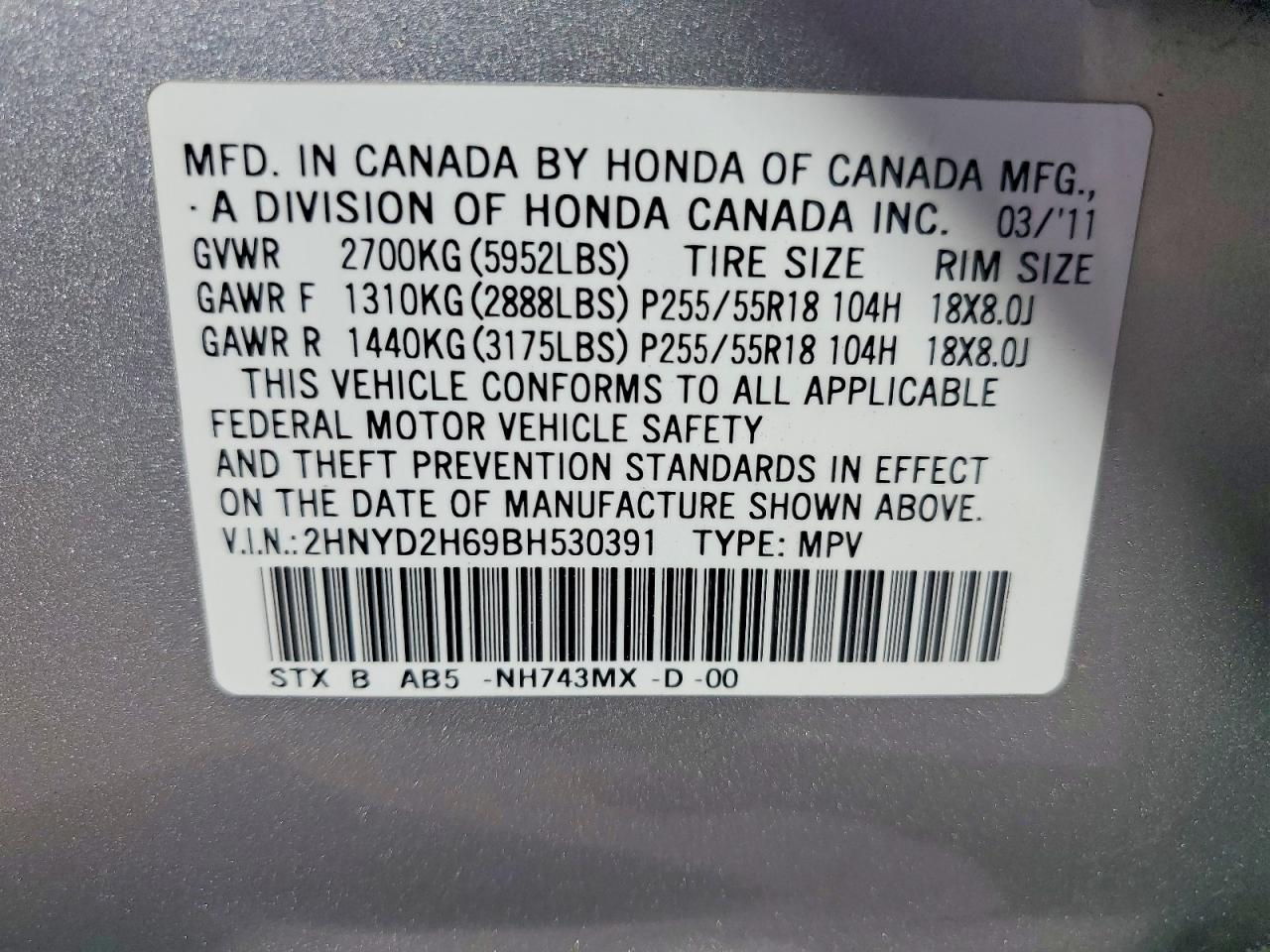 2011 Acura Mdx Technology Silver vin: 2HNYD2H69BH530391
