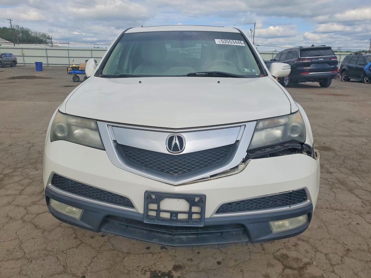 2011 Acura Mdx Technology White vin: 2HNYD2H69BH531427