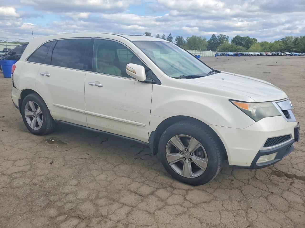 2011 Acura Mdx Technology White vin: 2HNYD2H69BH531427