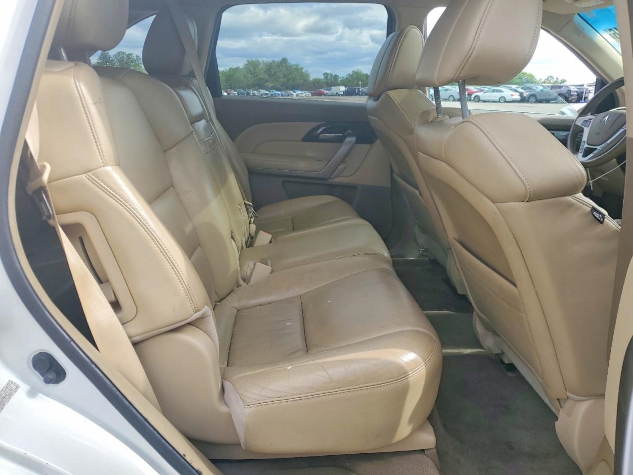 2011 Acura Mdx Technology White vin: 2HNYD2H69BH531427