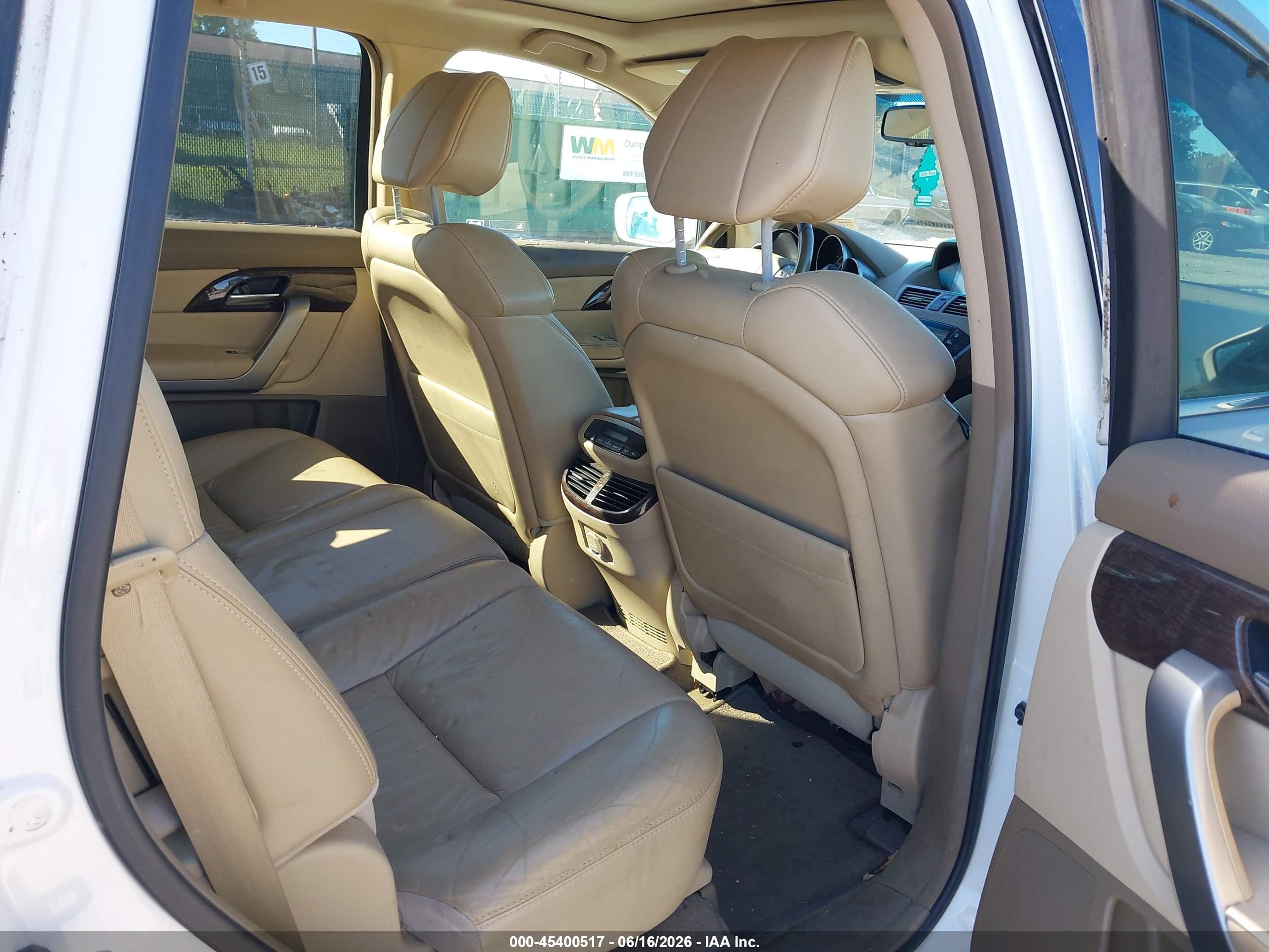 2011 Acura Mdx Technology Package White vin: 2HNYD2H69BH531430