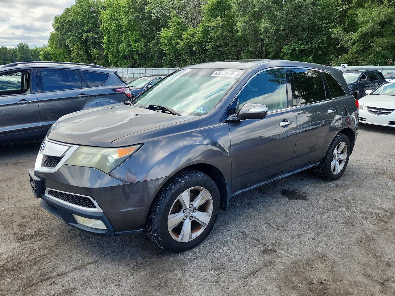 2011 Acura Mdx Technology Gray vin: 2HNYD2H69BH534490