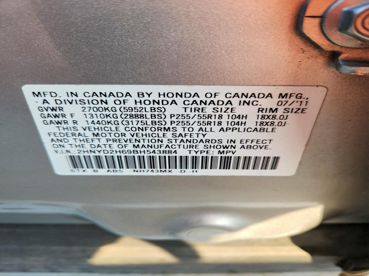 2011 Acura Mdx Technology Silver vin: 2HNYD2H69BH543884