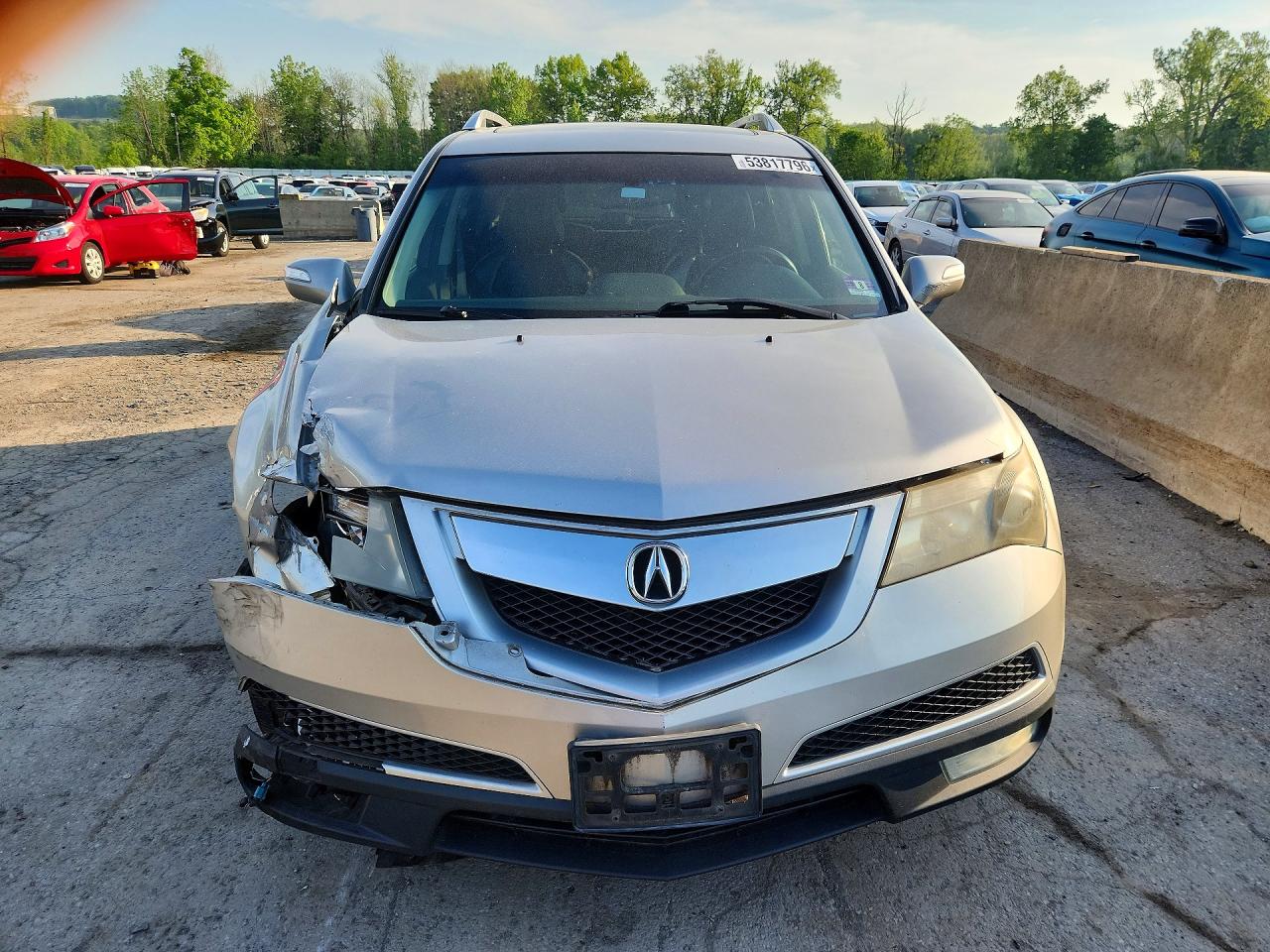 2011 Acura Mdx Technology Silver vin: 2HNYD2H69BH543884
