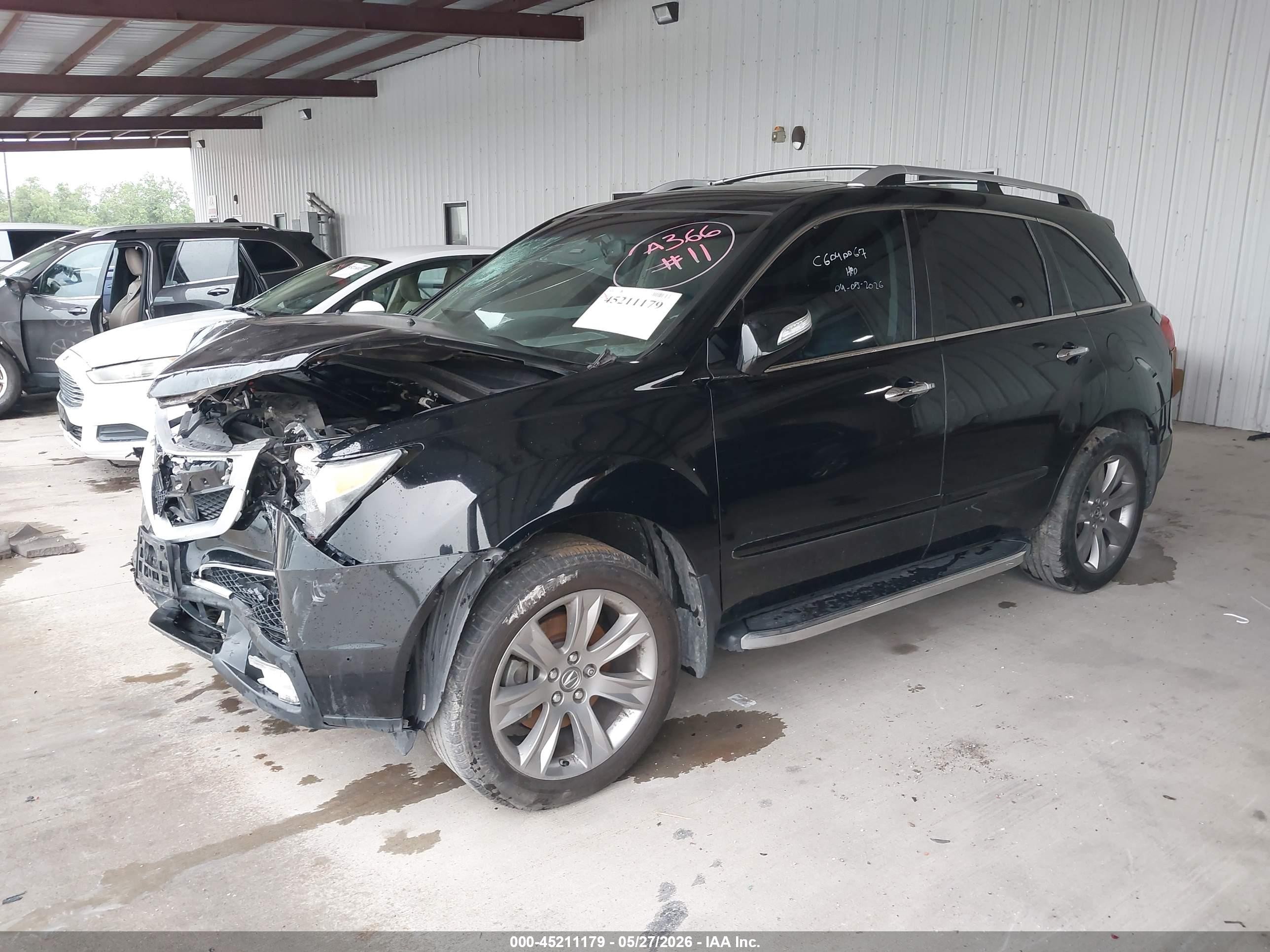 2013 Acura Mdx Advance Package Black vin: 2HNYD2H69DH511410