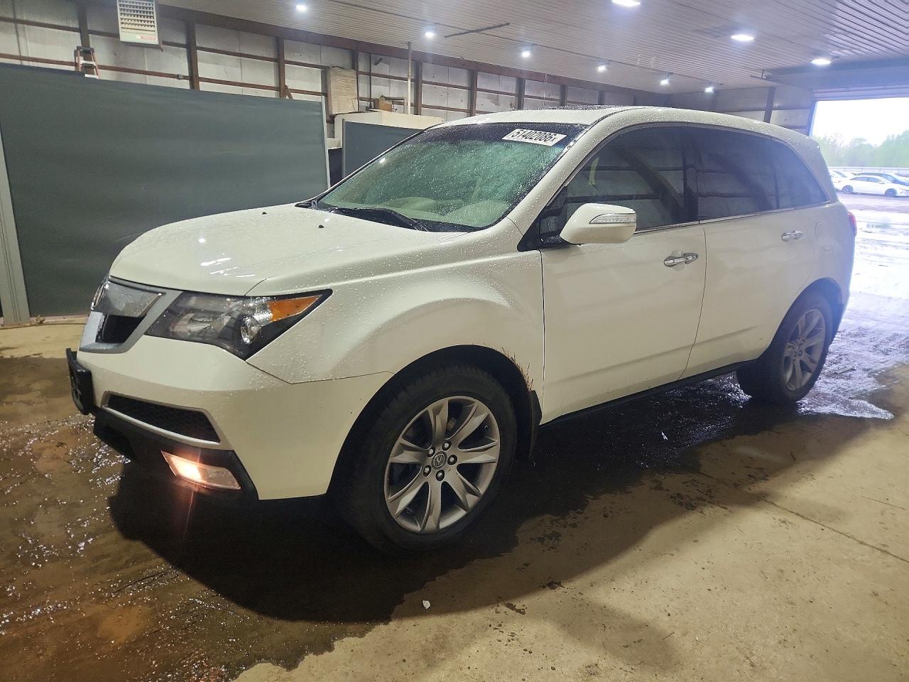 2013 Acura Mdx Advance White vin: 2HNYD2H69DH520477
