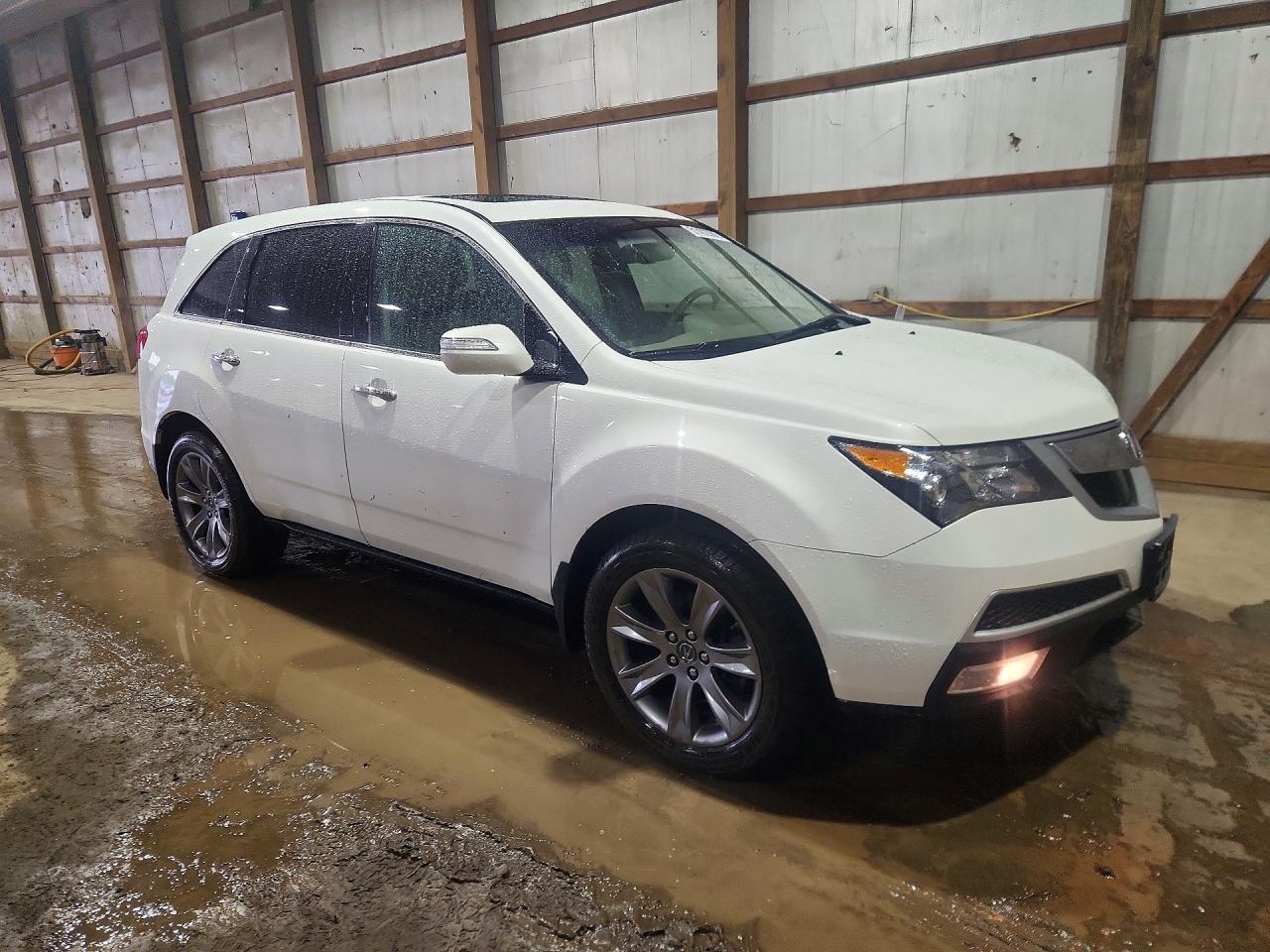 2013 Acura Mdx Advance White vin: 2HNYD2H69DH520477