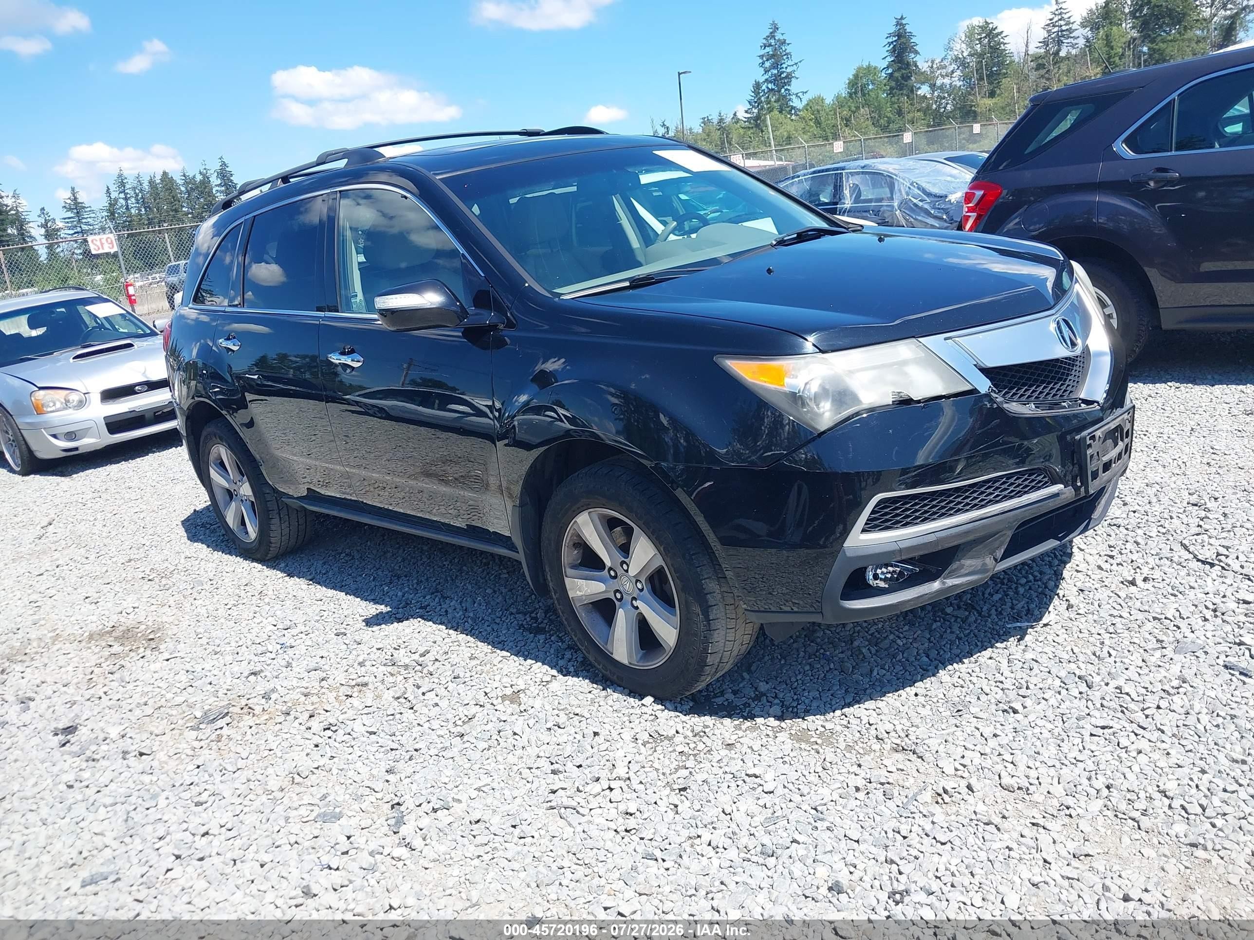 2010 Acura Mdx Technology Package Черный vin: 2HNYD2H6XAH500394