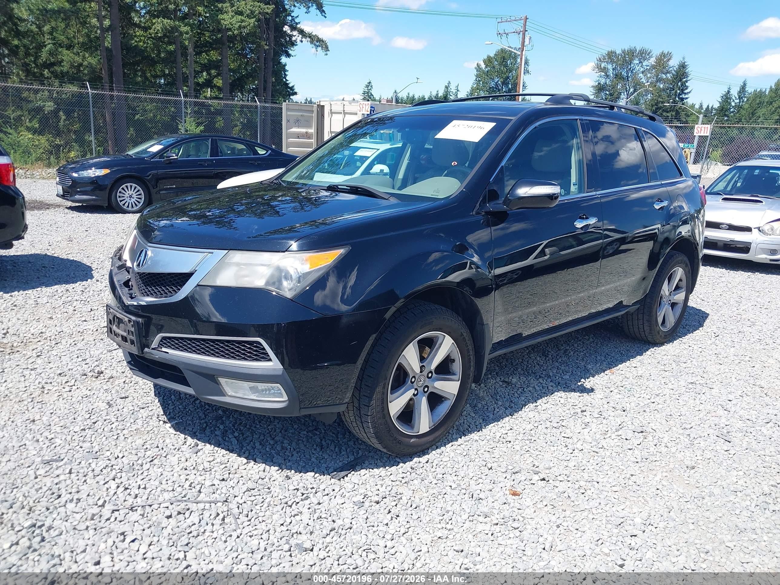 2010 Acura Mdx Technology Package Черный vin: 2HNYD2H6XAH500394