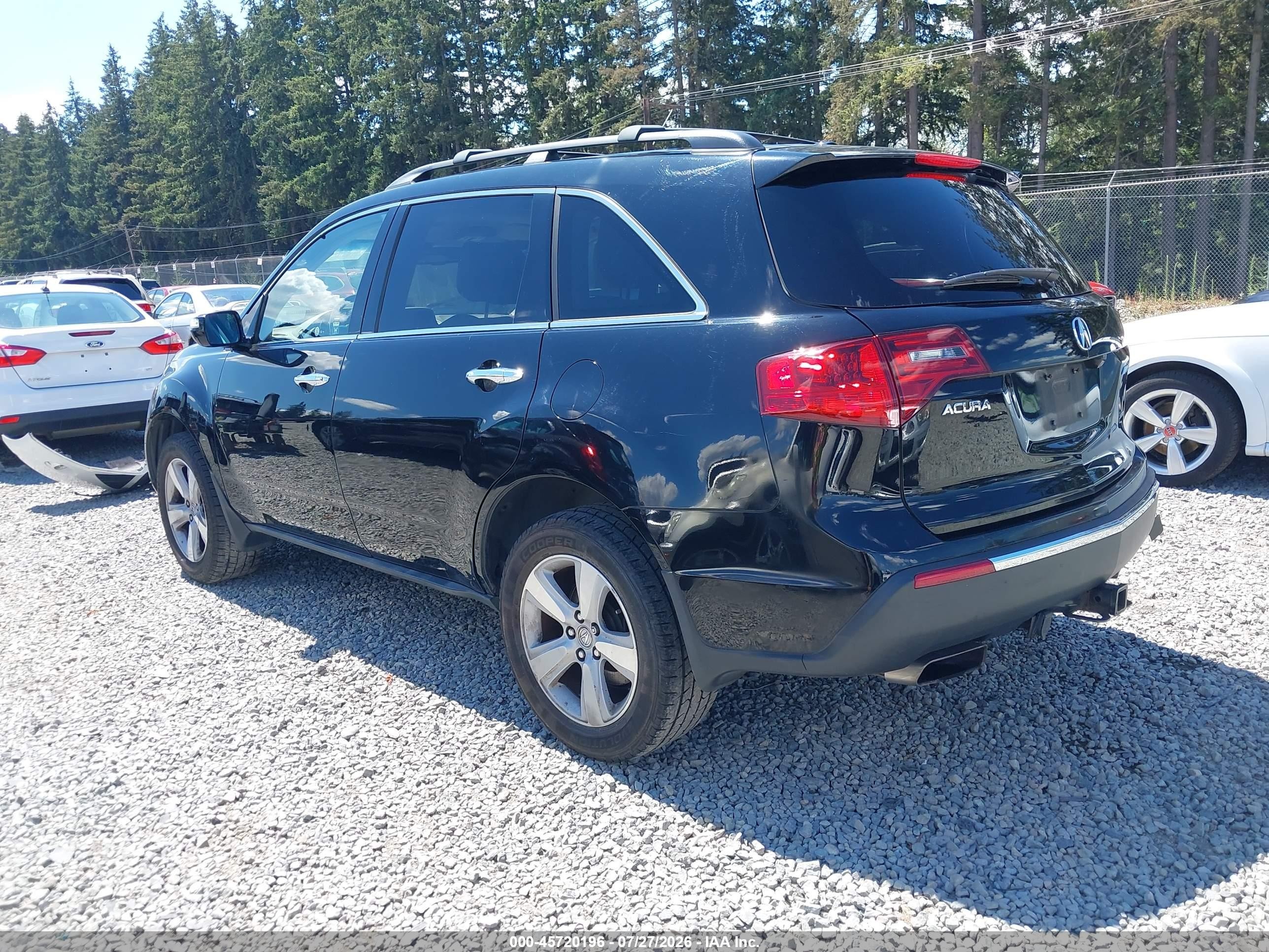 2010 Acura Mdx Technology Package Черный vin: 2HNYD2H6XAH500394