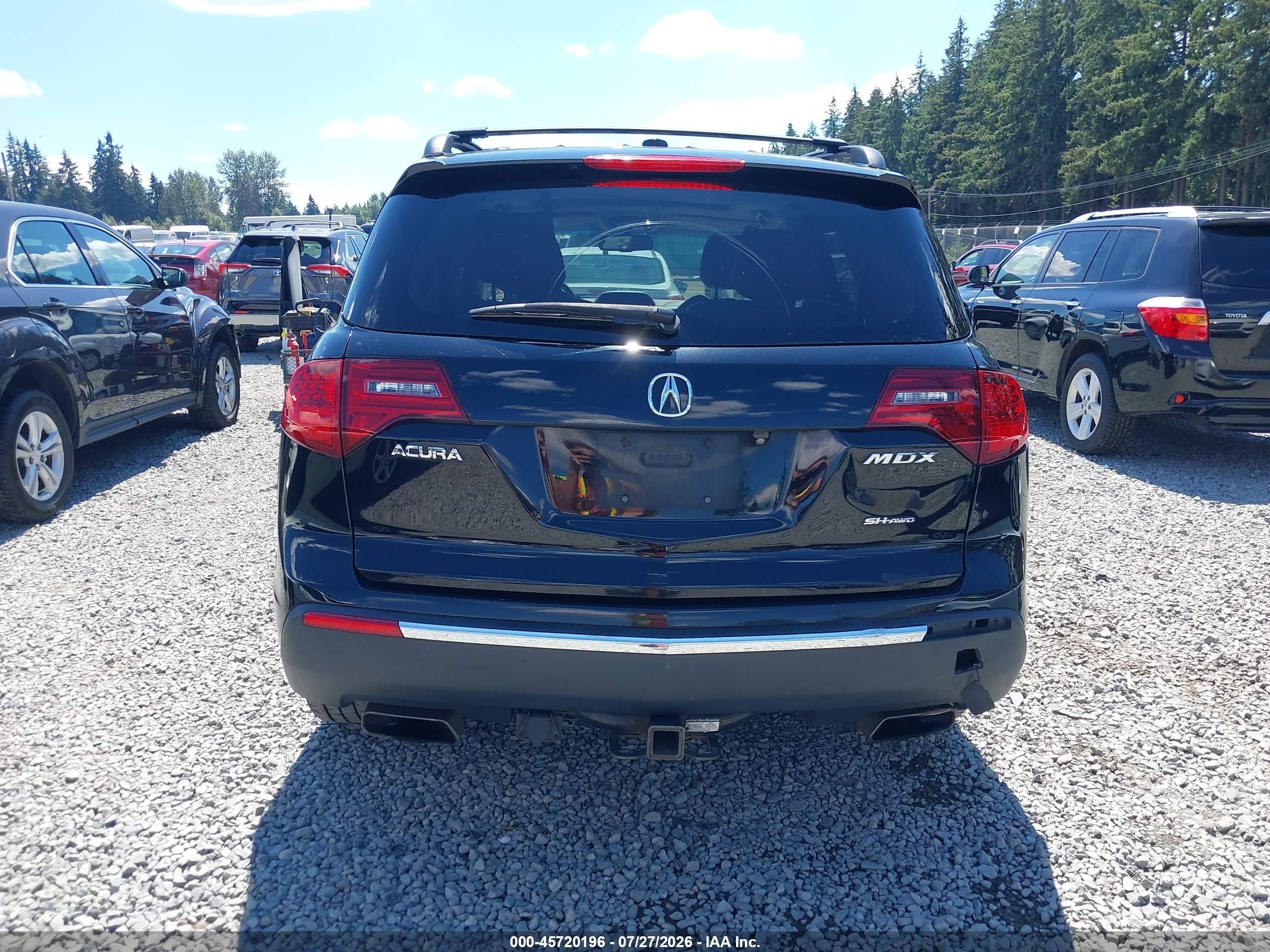 2010 Acura Mdx Technology Package Черный vin: 2HNYD2H6XAH500394