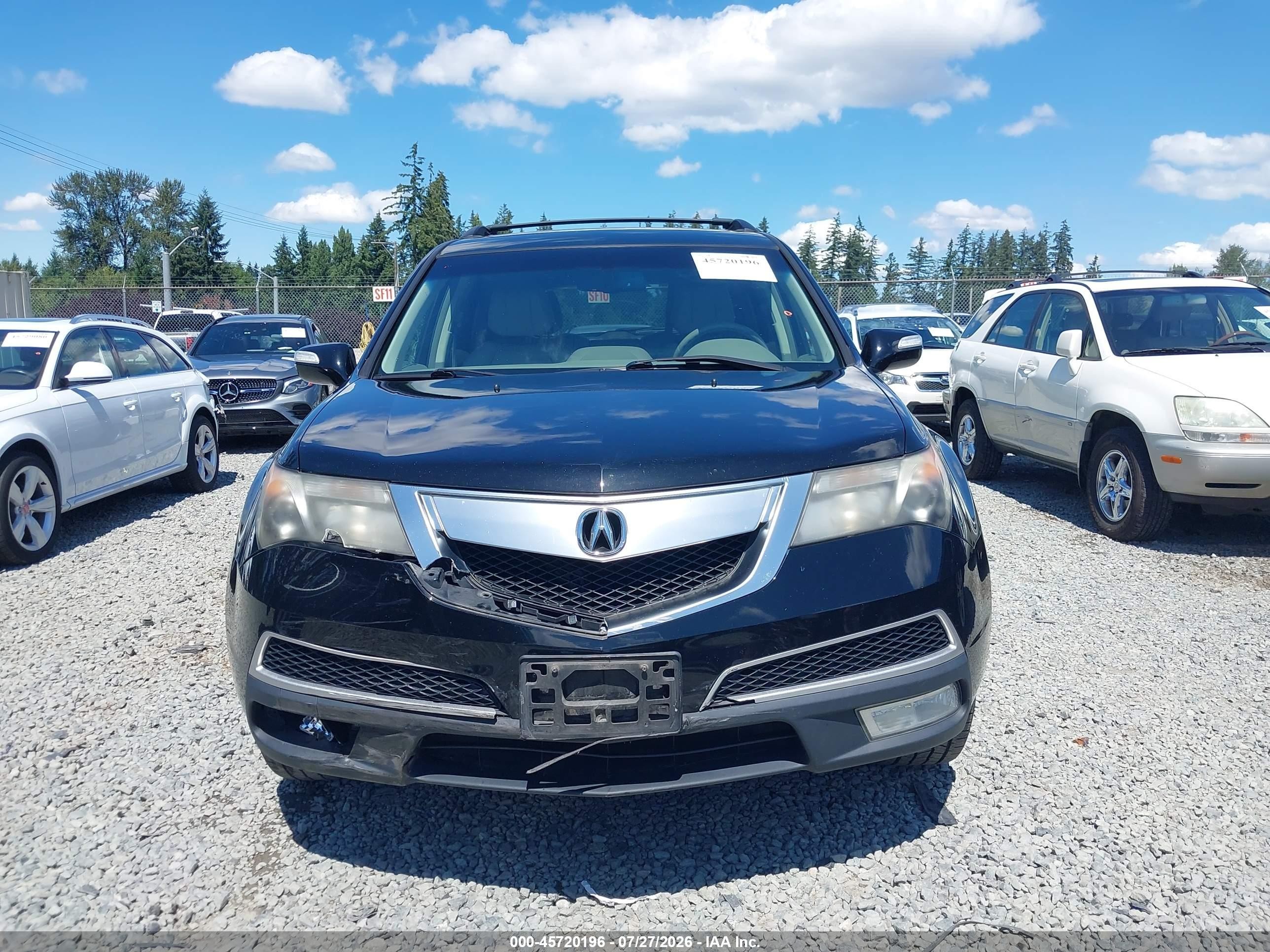 2010 Acura Mdx Technology Package Черный vin: 2HNYD2H6XAH500394