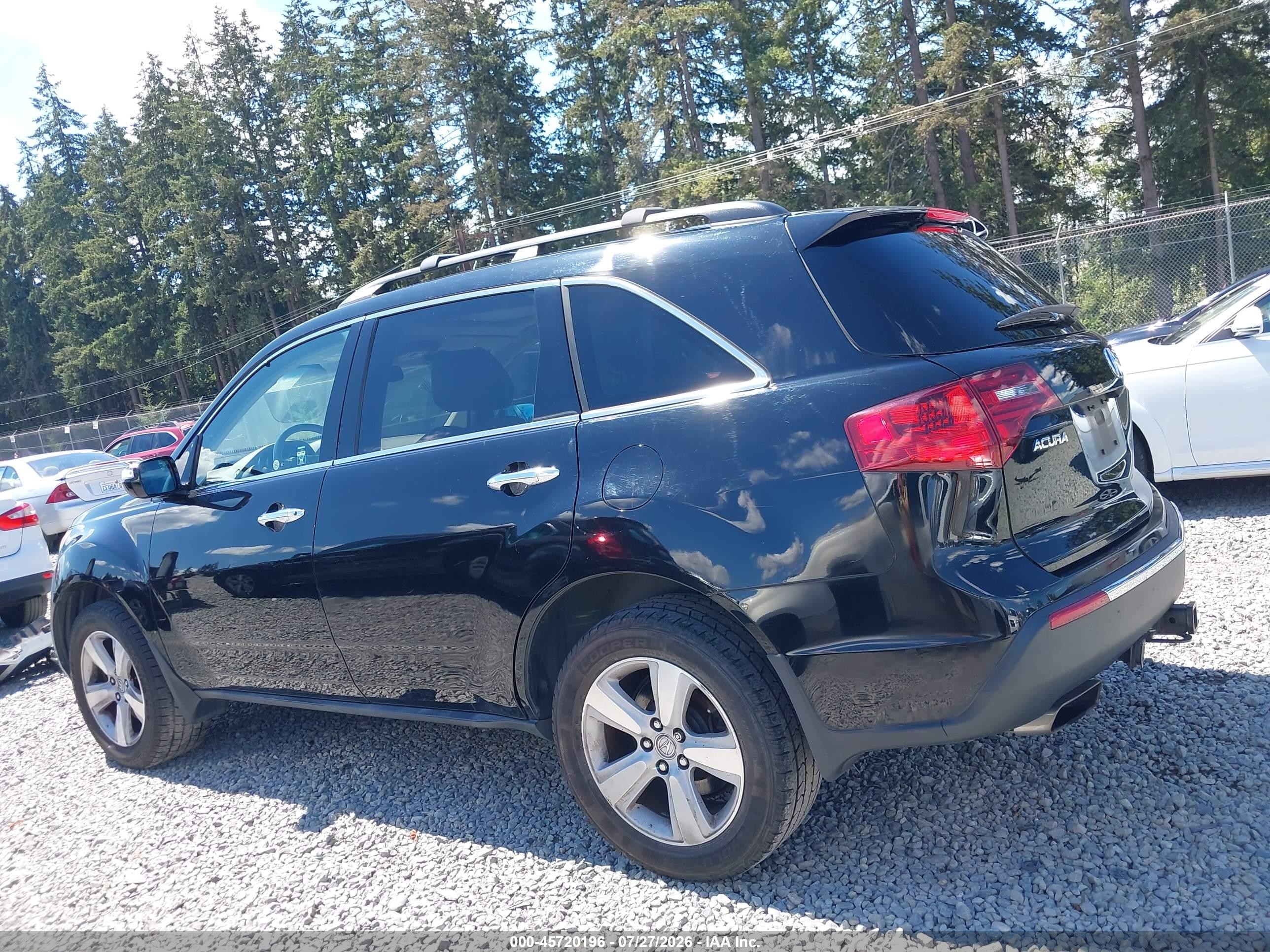 2010 Acura Mdx Technology Package Черный vin: 2HNYD2H6XAH500394