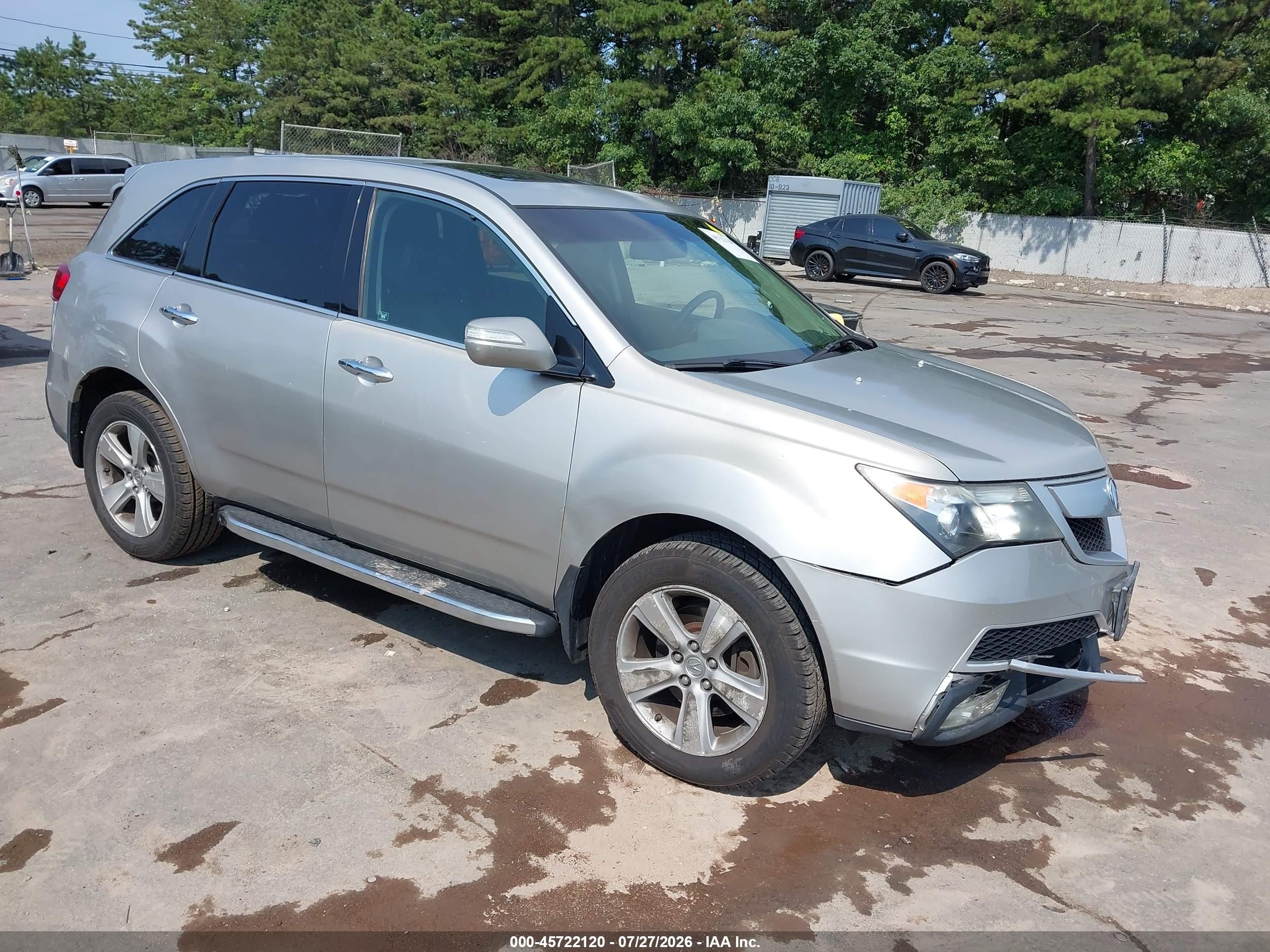 2010 Acura Mdx Technology Package Silver vin: 2HNYD2H6XAH501934