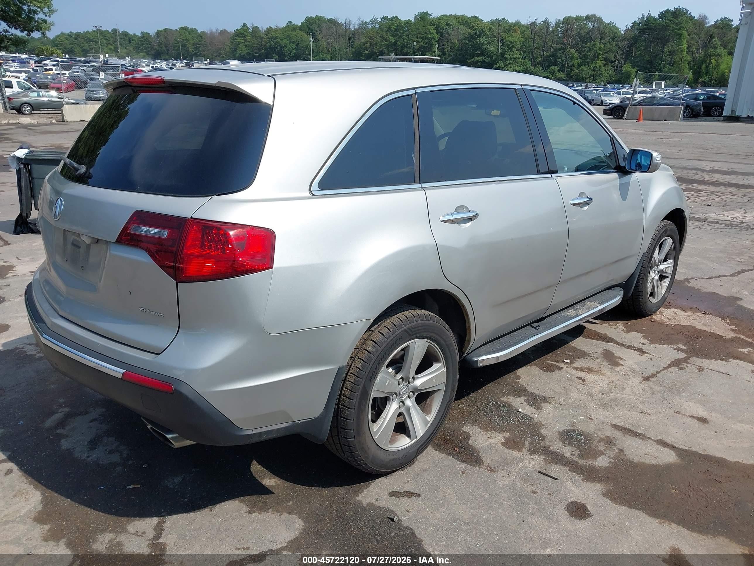 2010 Acura Mdx Technology Package Silver vin: 2HNYD2H6XAH501934
