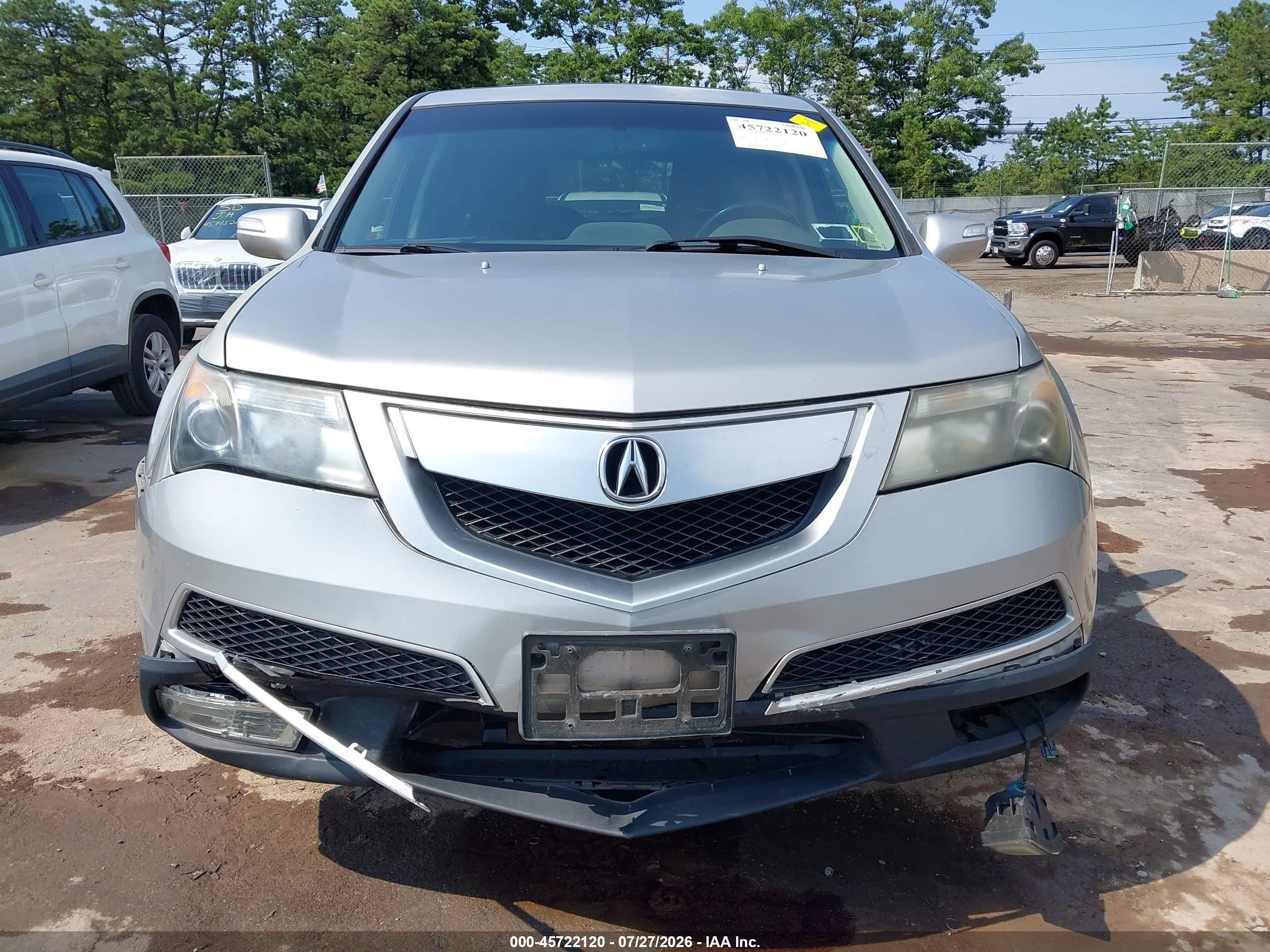 2010 Acura Mdx Technology Package Silver vin: 2HNYD2H6XAH501934