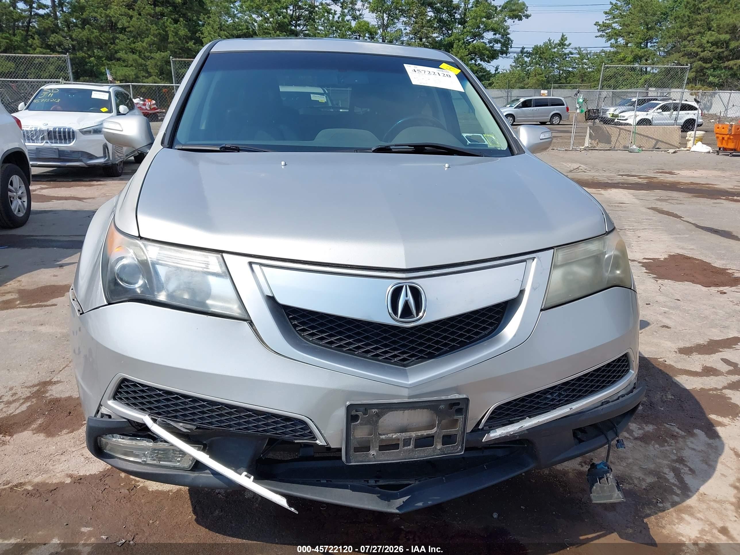 2010 Acura Mdx Technology Package Silver vin: 2HNYD2H6XAH501934