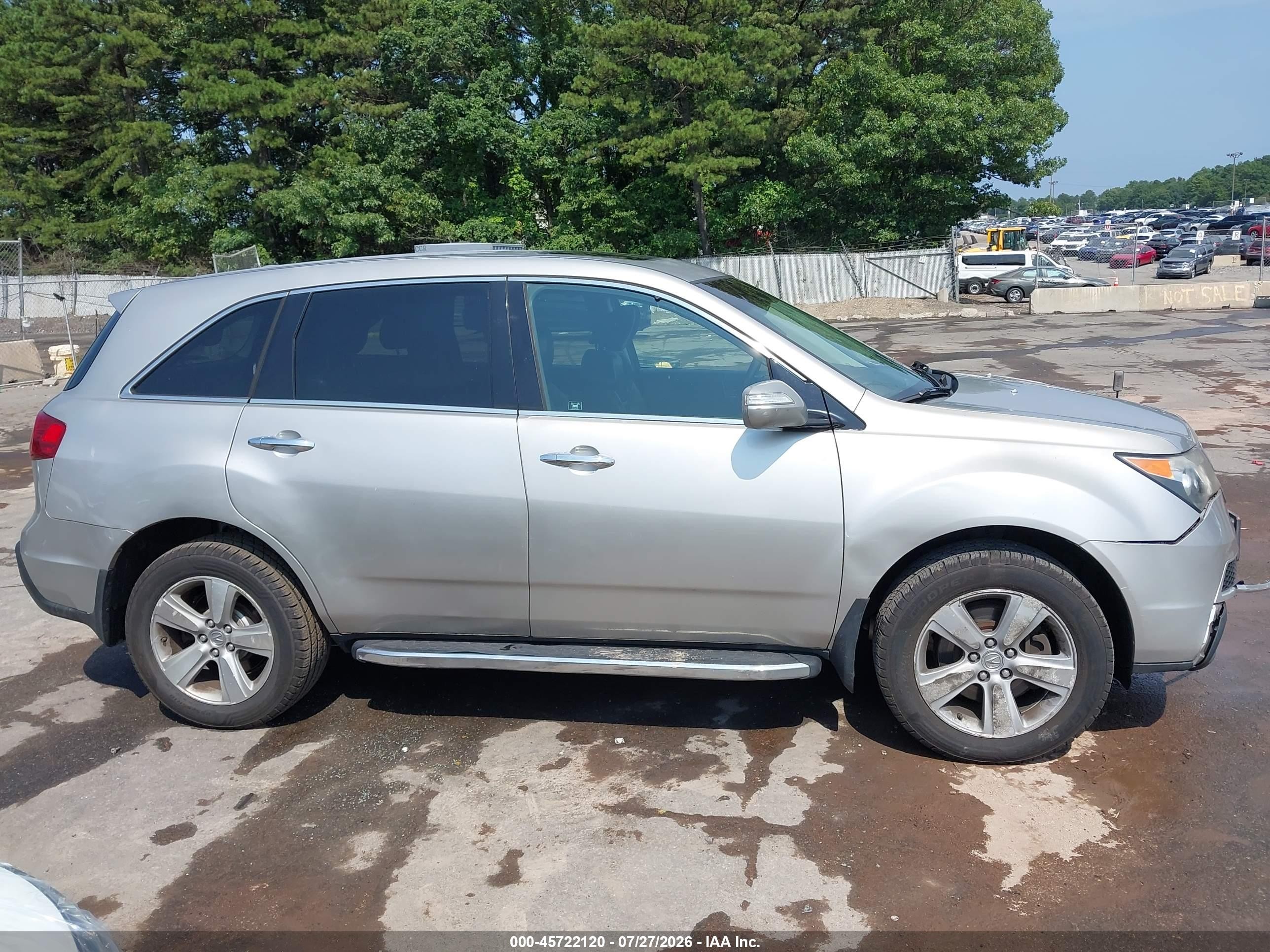2010 Acura Mdx Technology Package Silver vin: 2HNYD2H6XAH501934