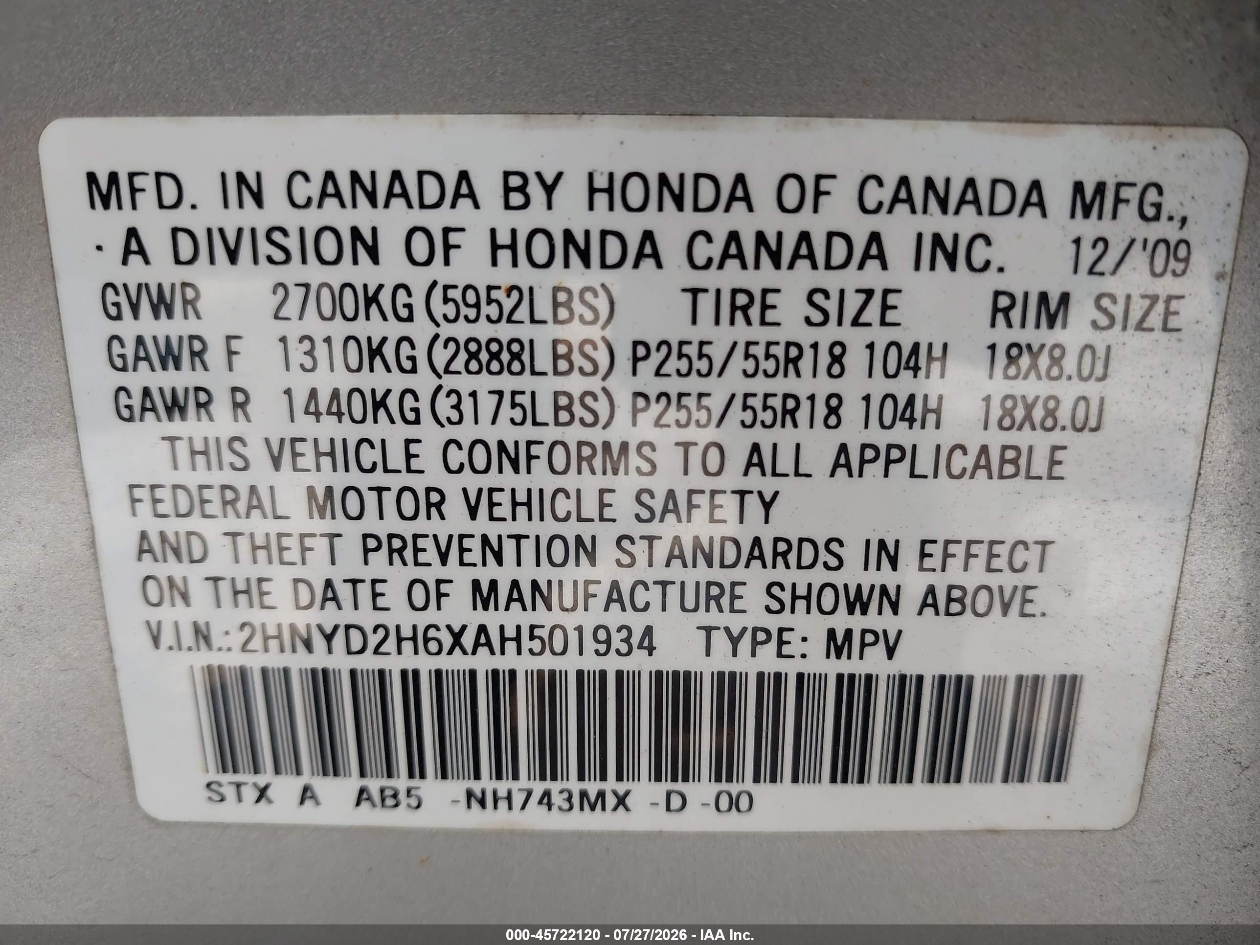 2010 Acura Mdx Technology Package Silver vin: 2HNYD2H6XAH501934