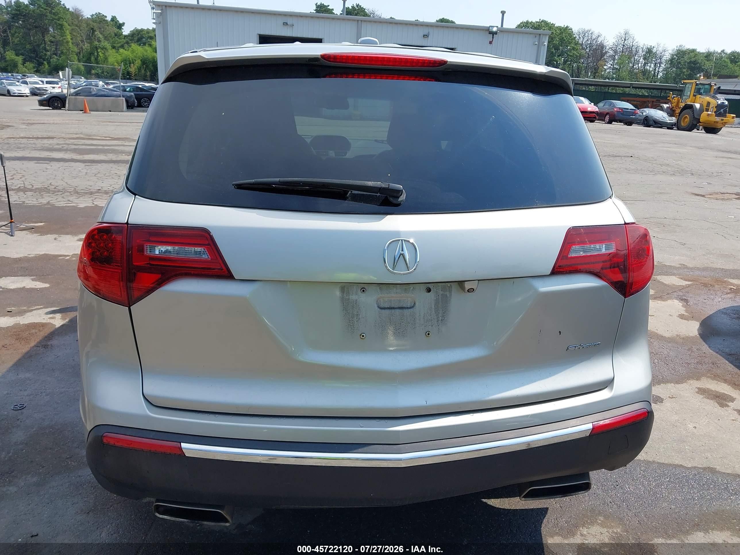 2010 Acura Mdx Technology Package Silver vin: 2HNYD2H6XAH501934