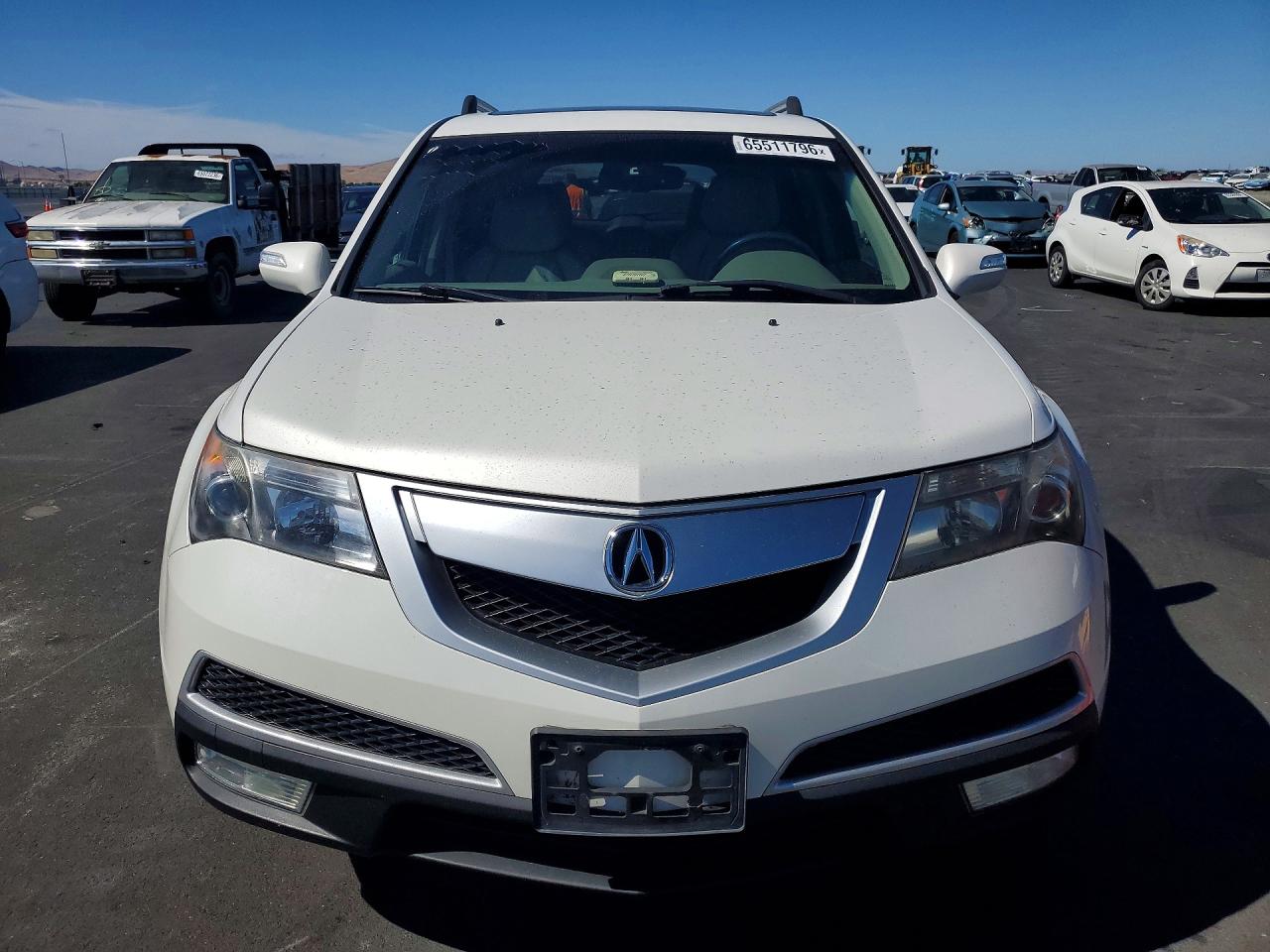 2011 Acura Mdx Technology White vin: 2HNYD2H6XBH510795