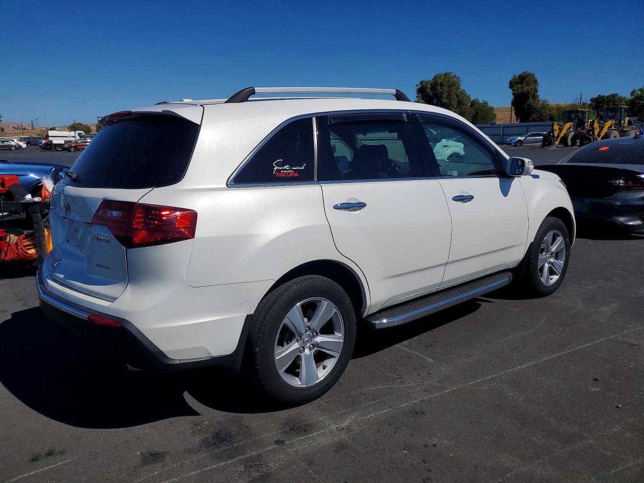 2011 Acura Mdx Technology White vin: 2HNYD2H6XBH510795