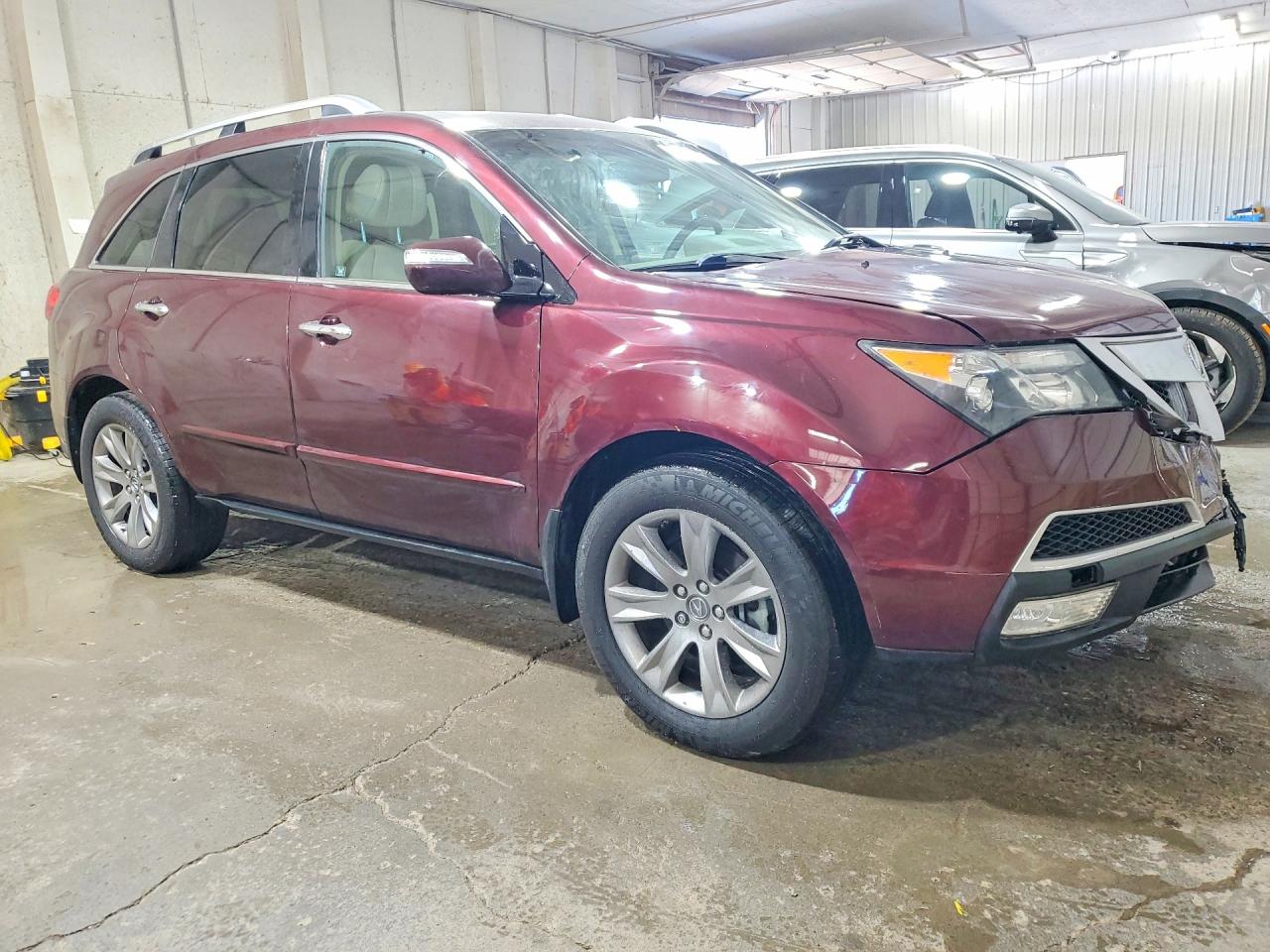 2012 Acura Mdx Advance Burgundy vin: 2HNYD2H6XCH540350