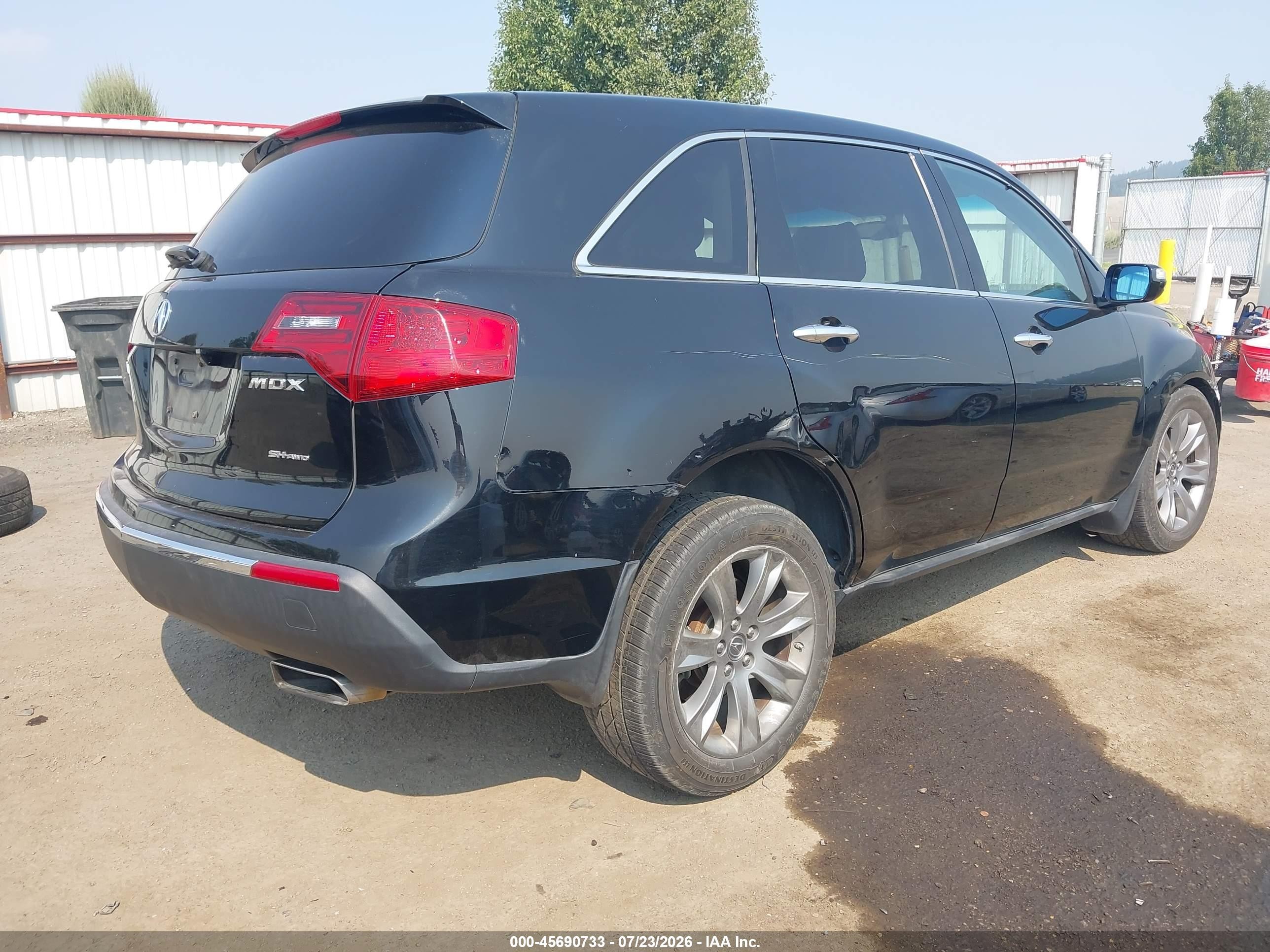 2010 Acura Mdx Advance Package Black vin: 2HNYD2H70AH518413