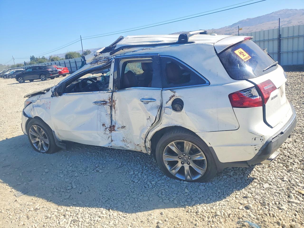 2011 Acura Mdx Advance White vin: 2HNYD2H70BH537111