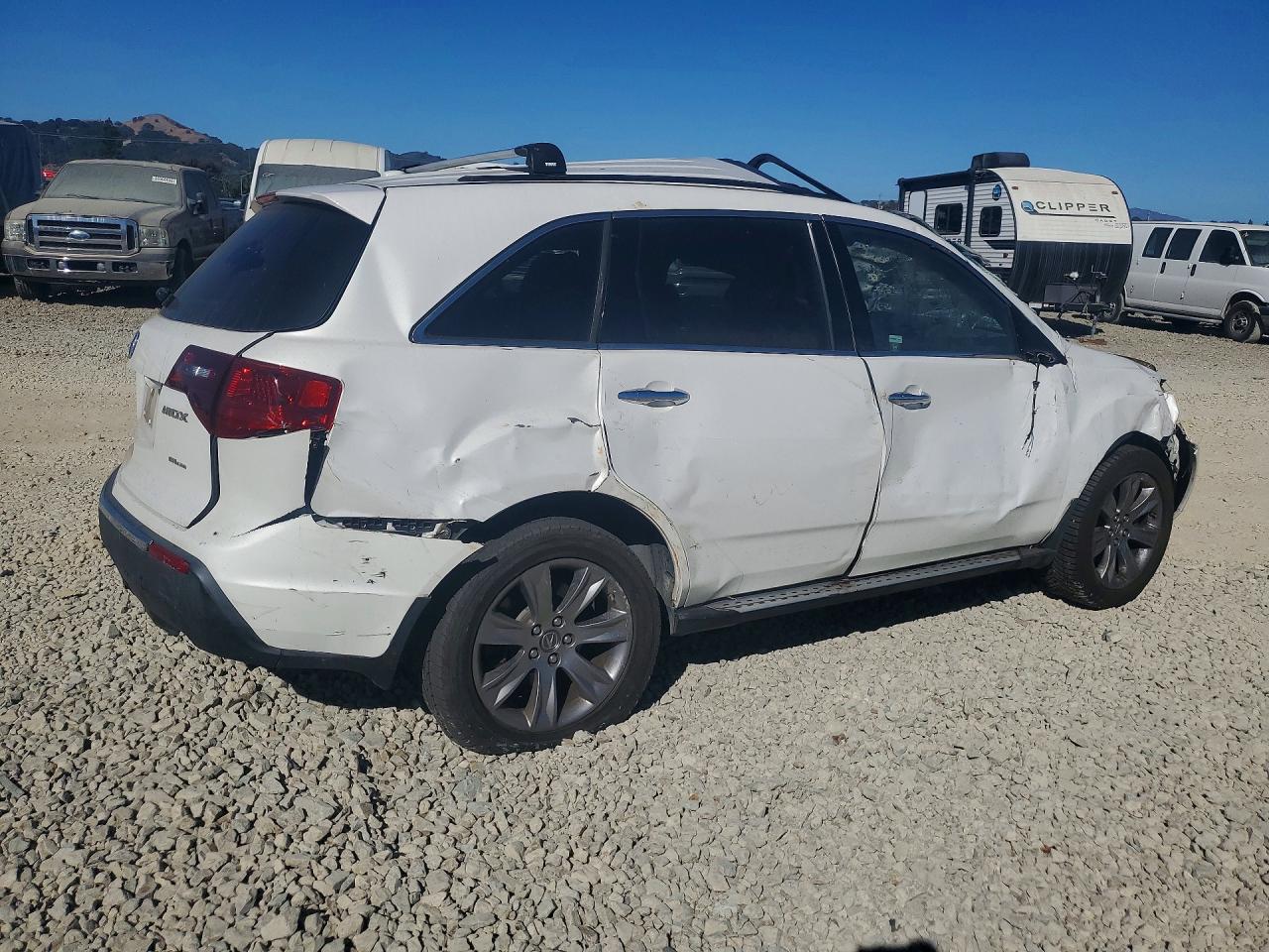 2011 Acura Mdx Advance White vin: 2HNYD2H70BH537111