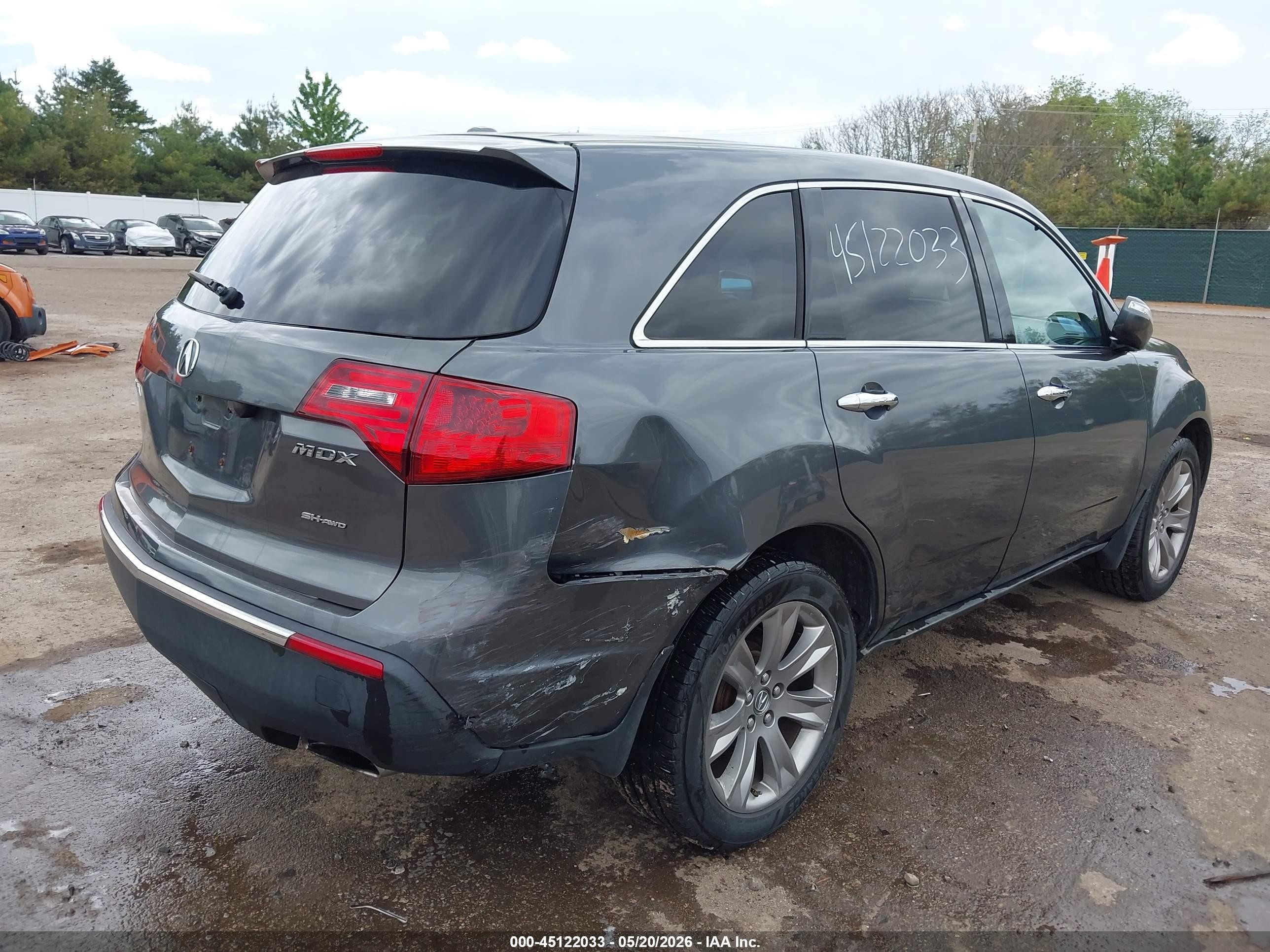 2011 Acura Mdx Advance Package Gray vin: 2HNYD2H70BH540655