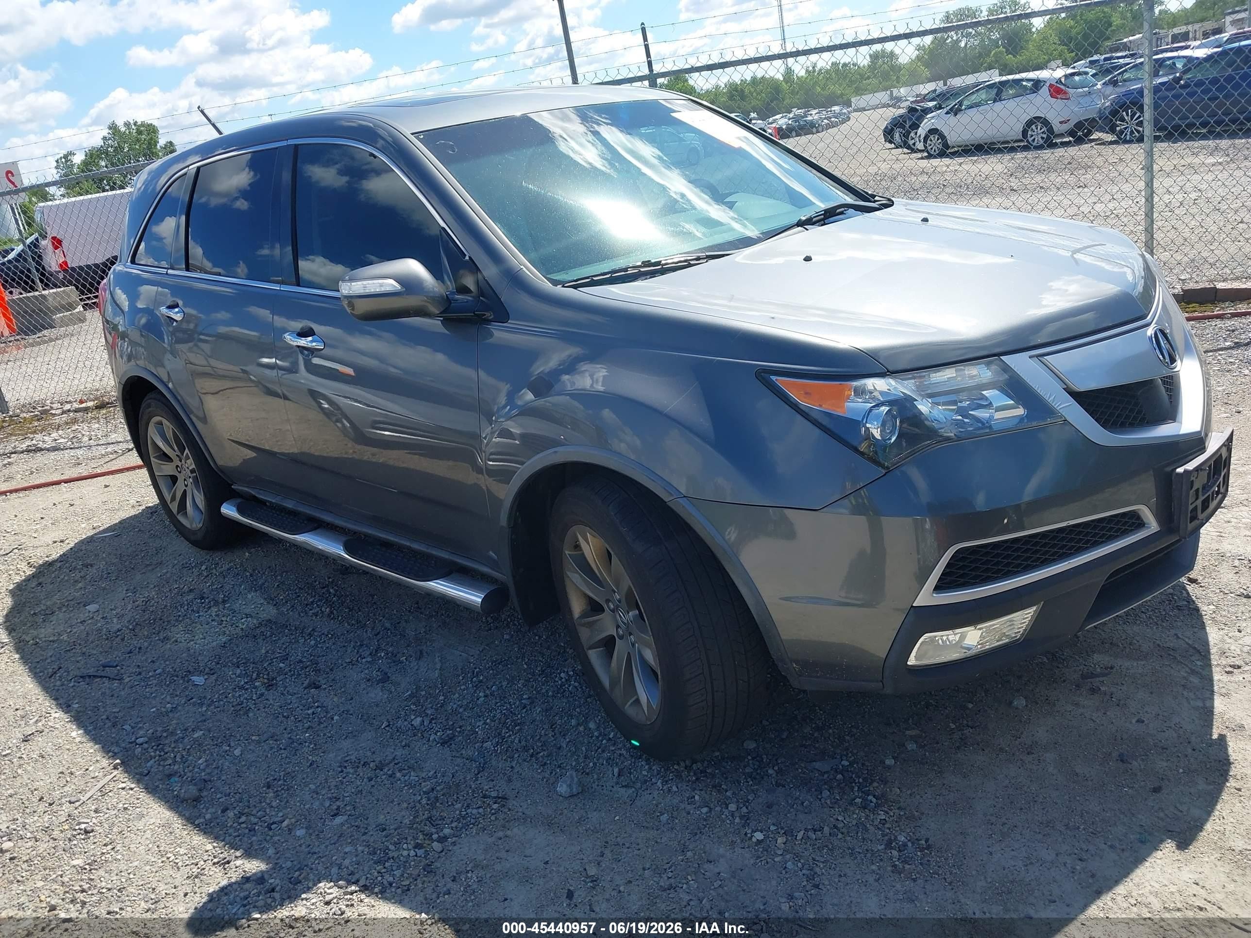 2010 Acura Mdx Advance Package Gray vin: 2HNYD2H71AH502060