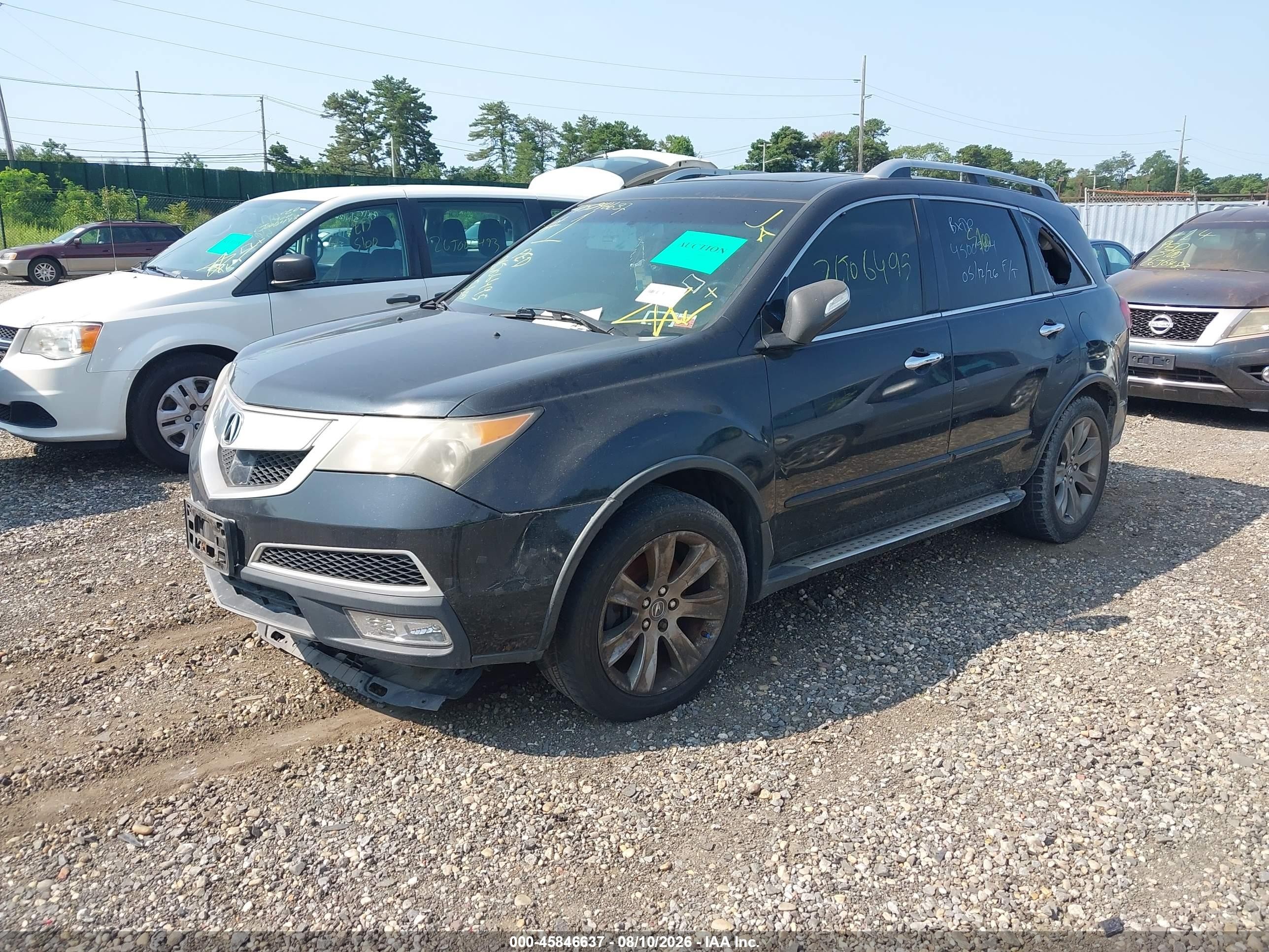 2011 Acura Mdx Advance Package Black vin: 2HNYD2H71BH520012