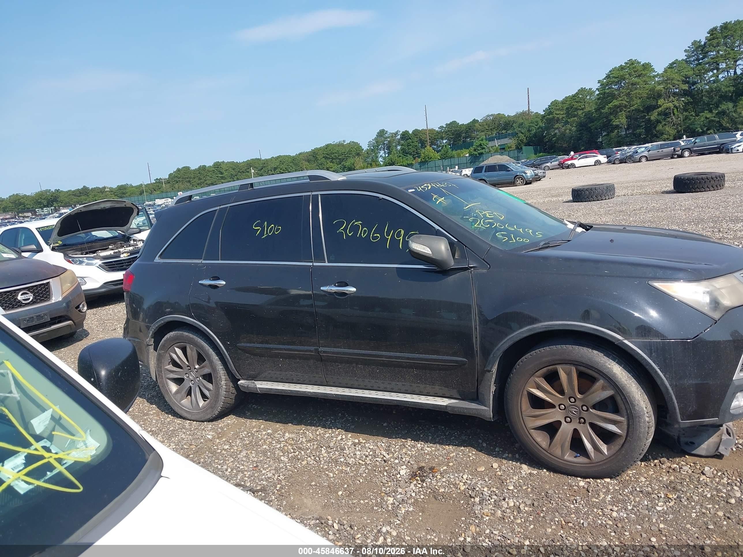 2011 Acura Mdx Advance Package Black vin: 2HNYD2H71BH520012