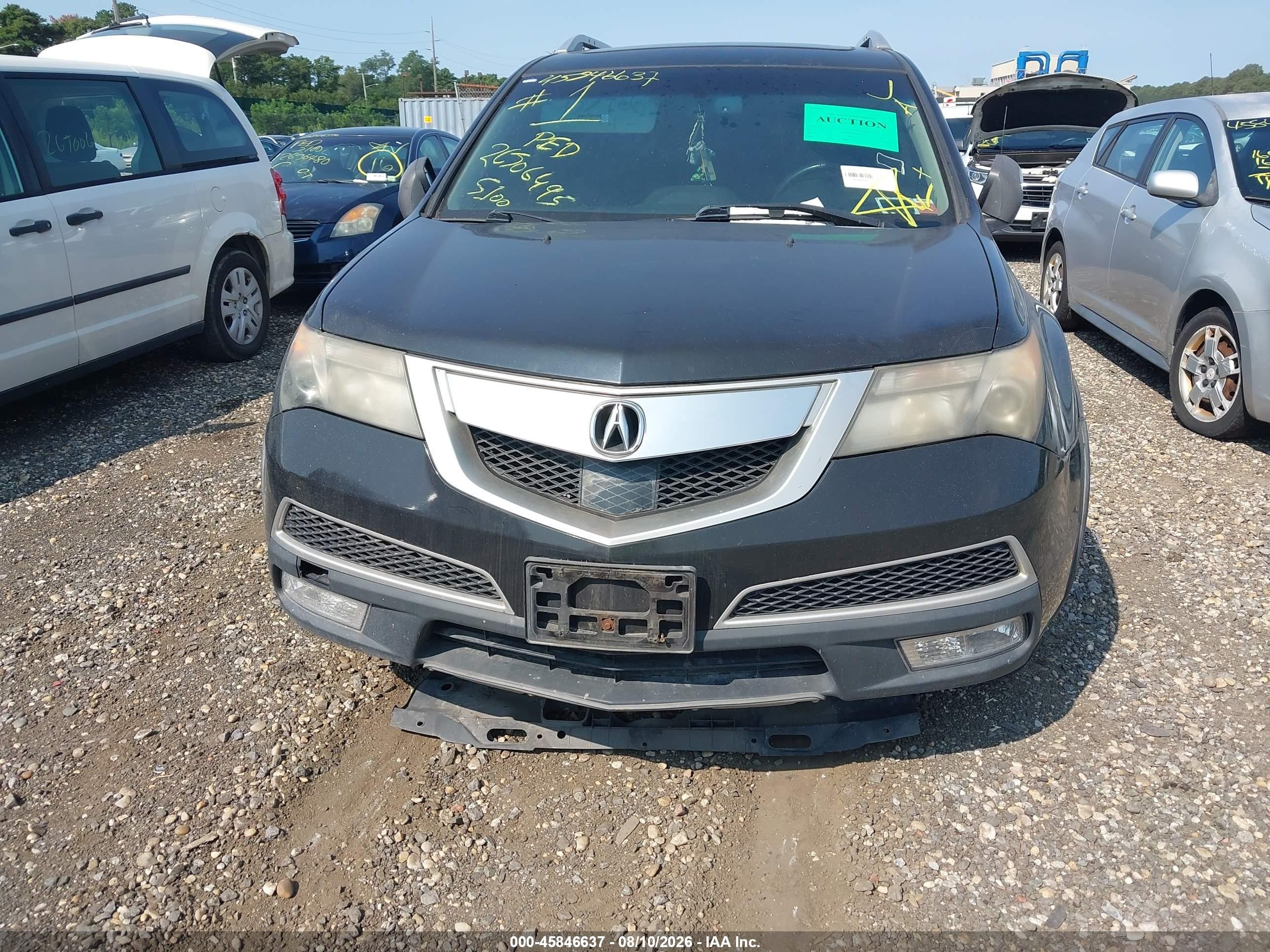 2011 Acura Mdx Advance Package Black vin: 2HNYD2H71BH520012