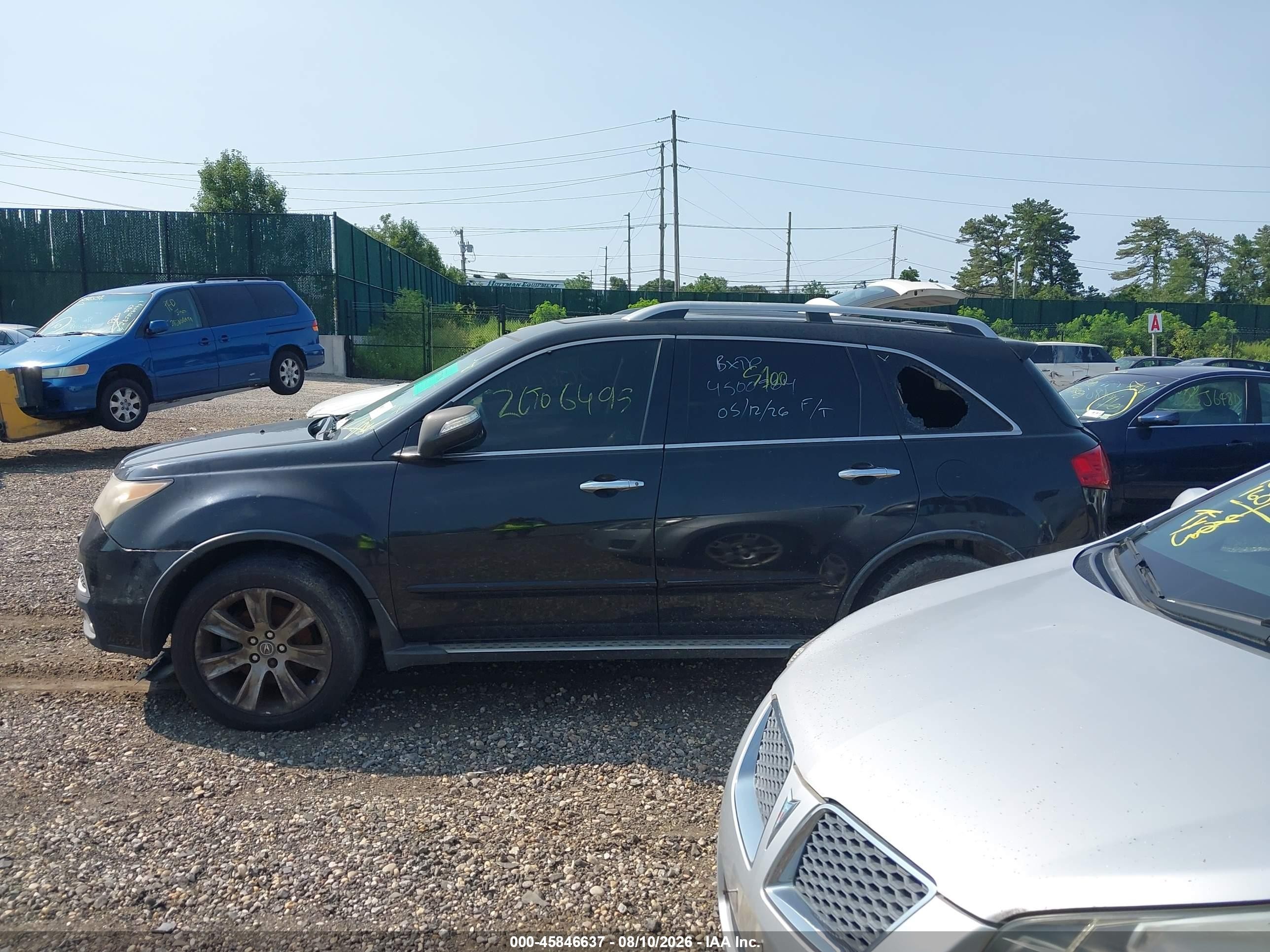 2011 Acura Mdx Advance Package Black vin: 2HNYD2H71BH520012