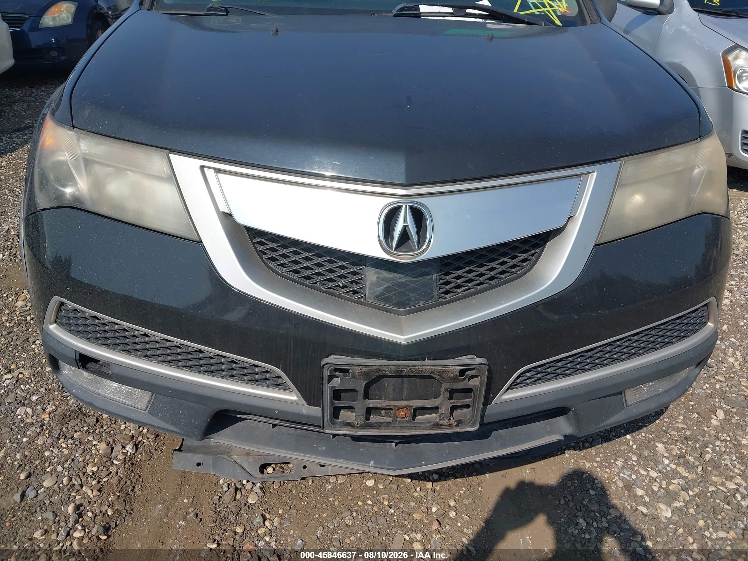 2011 Acura Mdx Advance Package Black vin: 2HNYD2H71BH520012