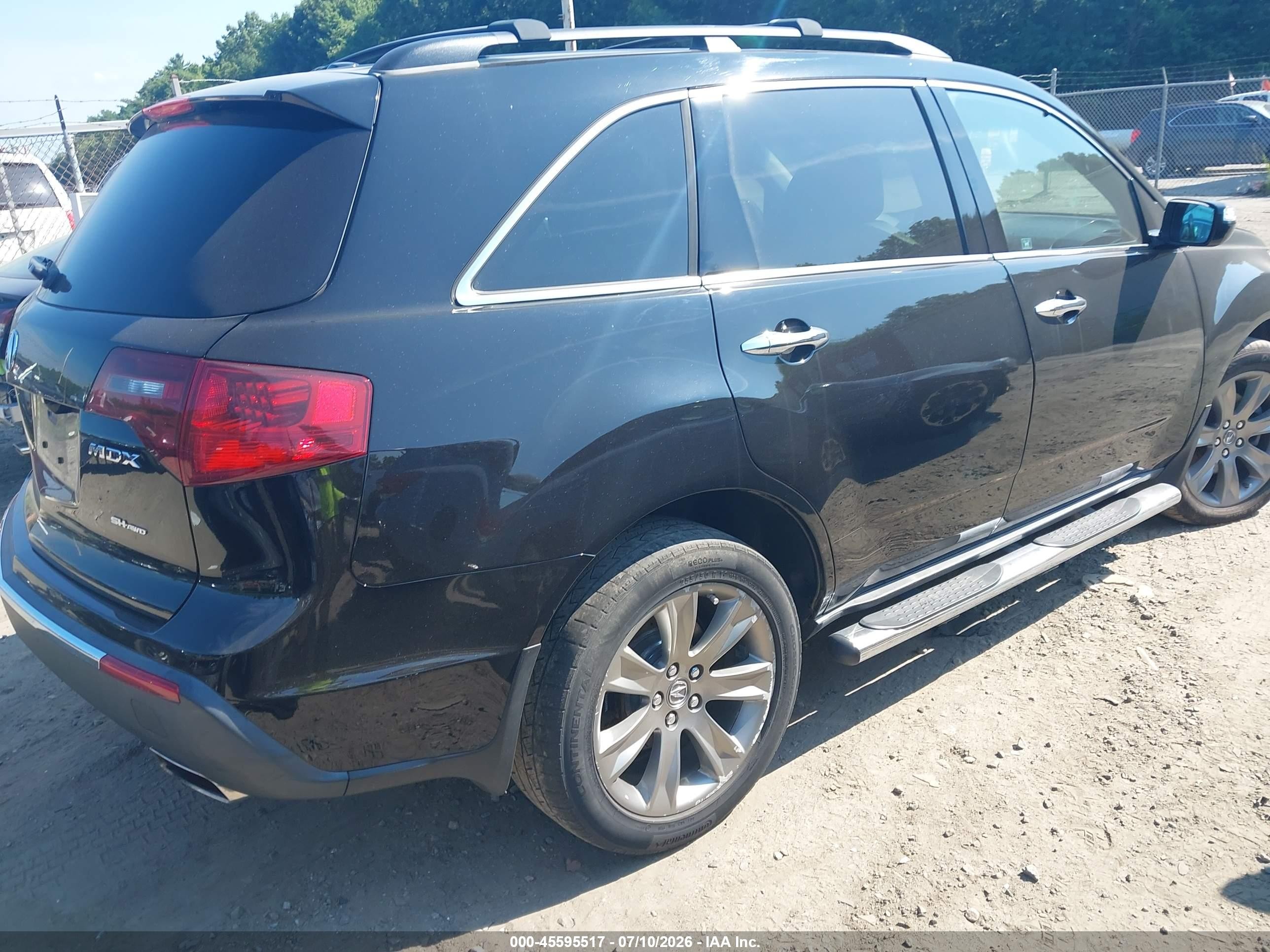 2010 Acura Mdx Advance Package Black vin: 2HNYD2H72AH515822